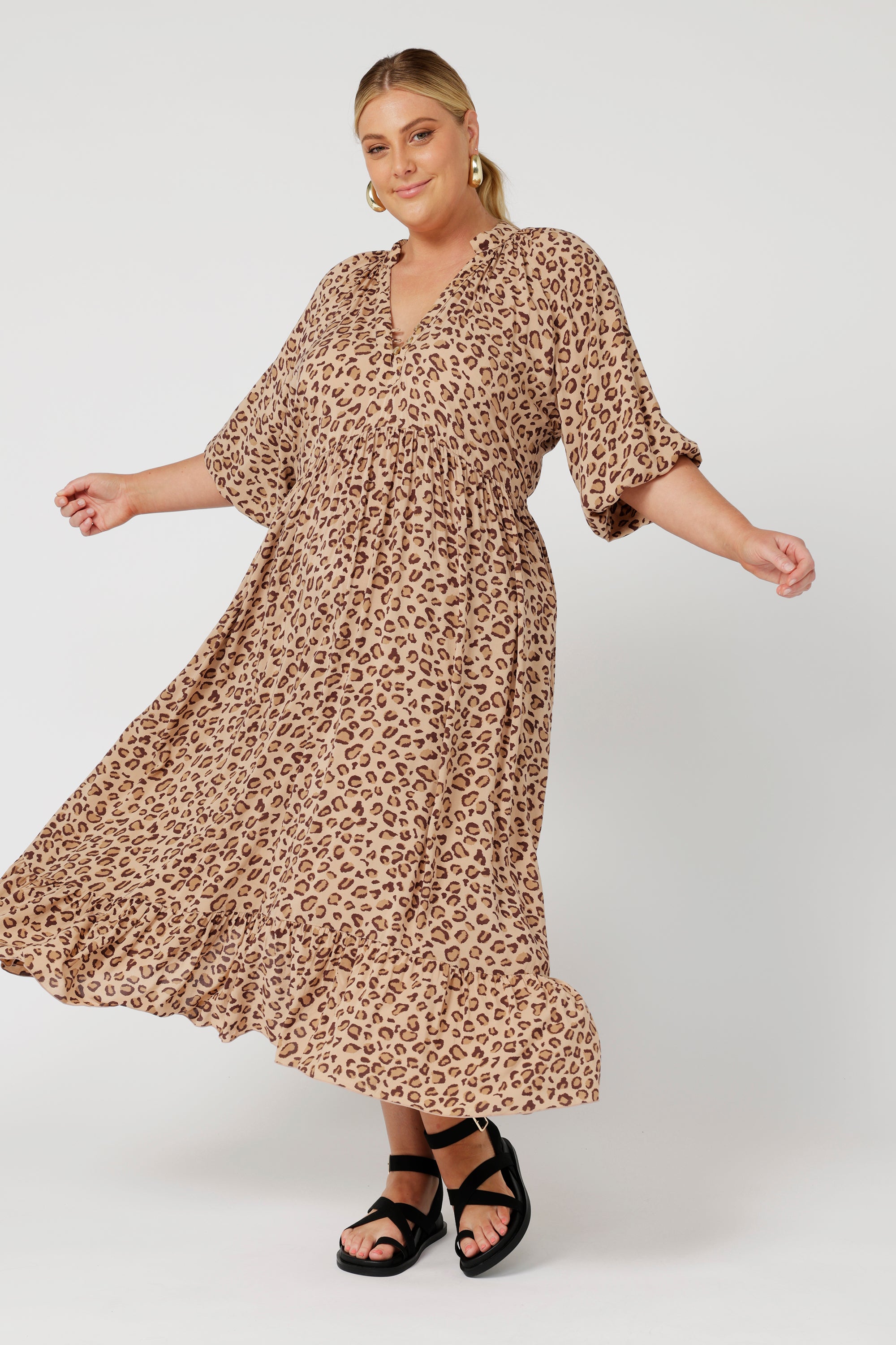 Athena Dress | Leopard - Saffron Road