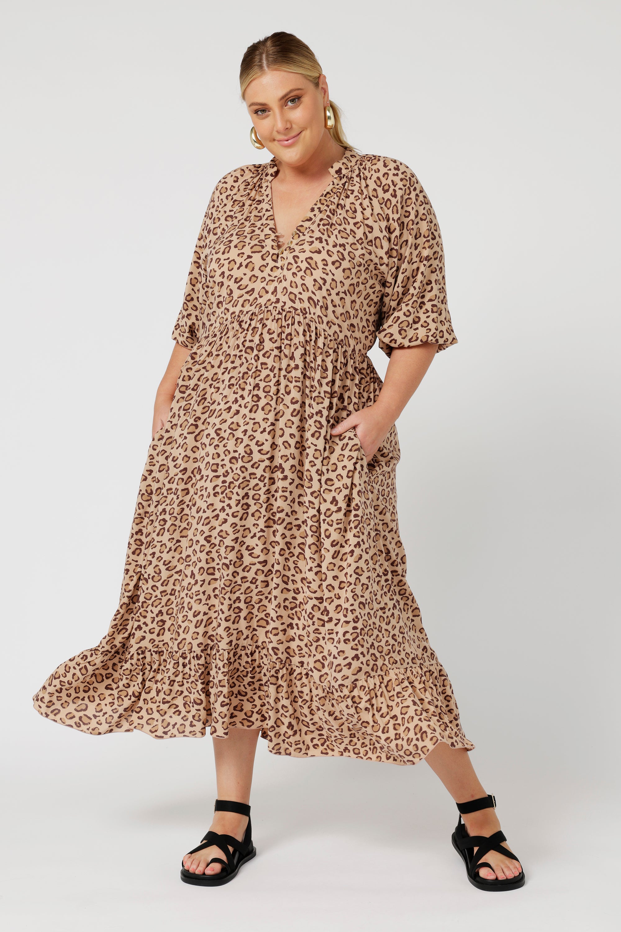 Athena Dress | Leopard - Saffron Road