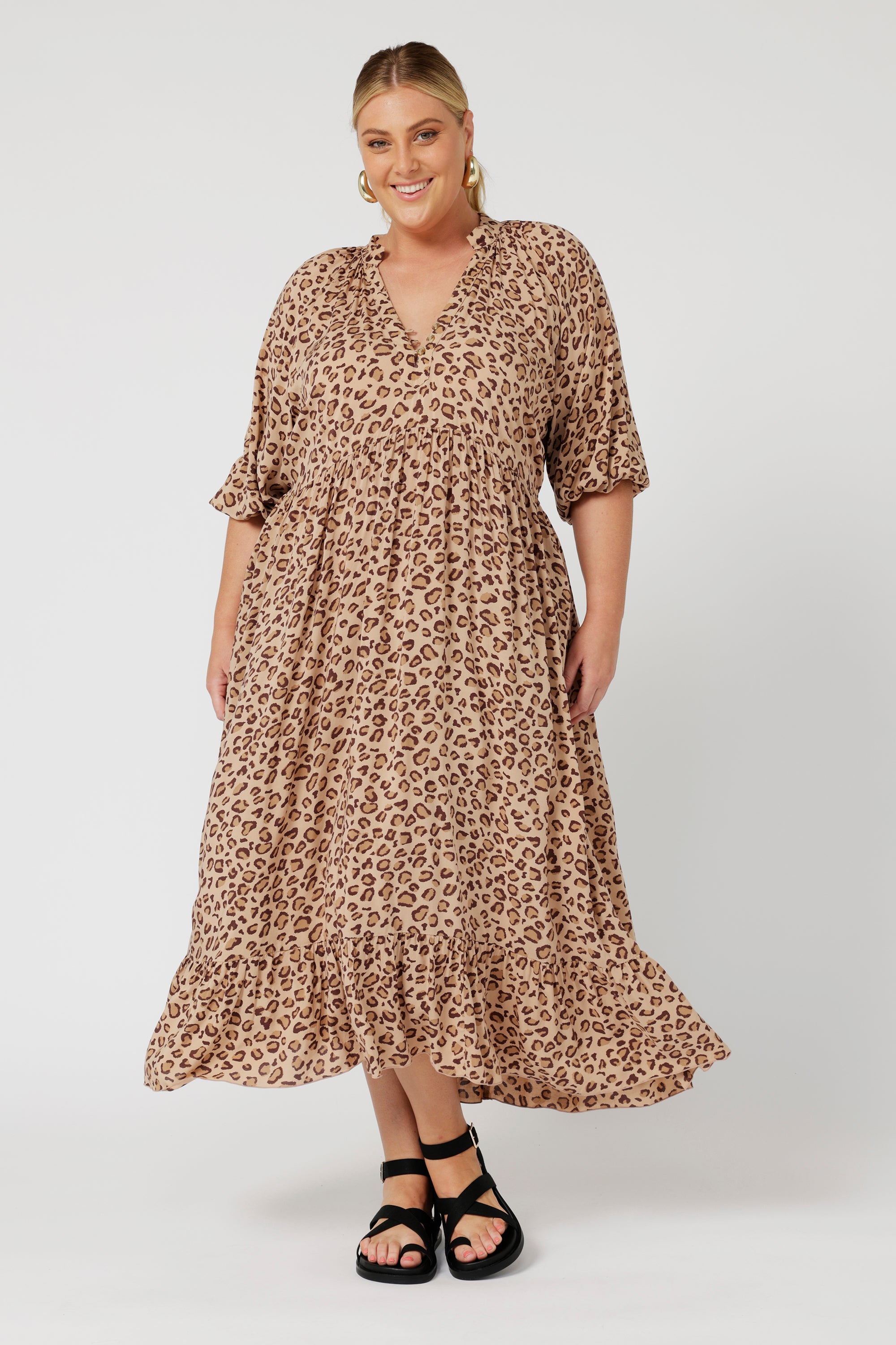 Athena Dress | Leopard - Saffron Road