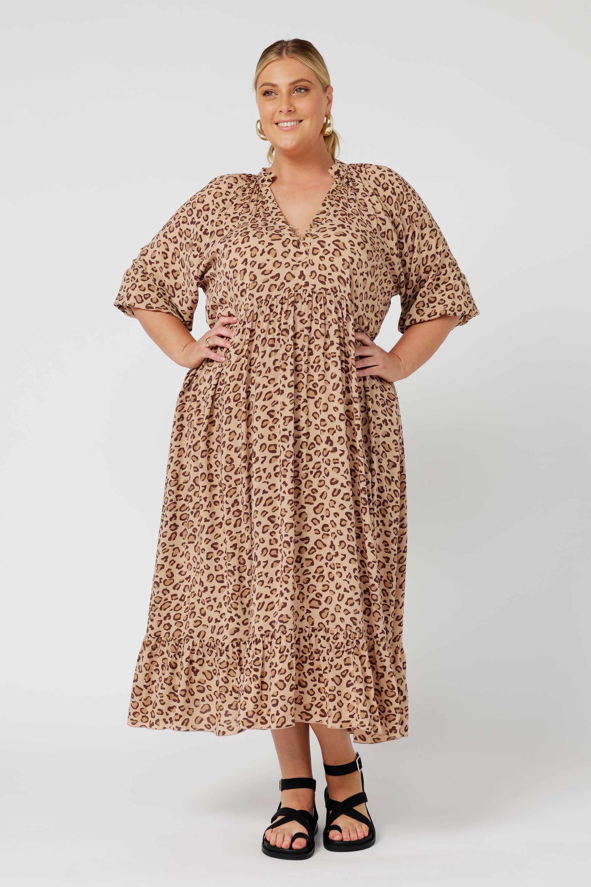 Athena Dress | Leopard - Saffron Road