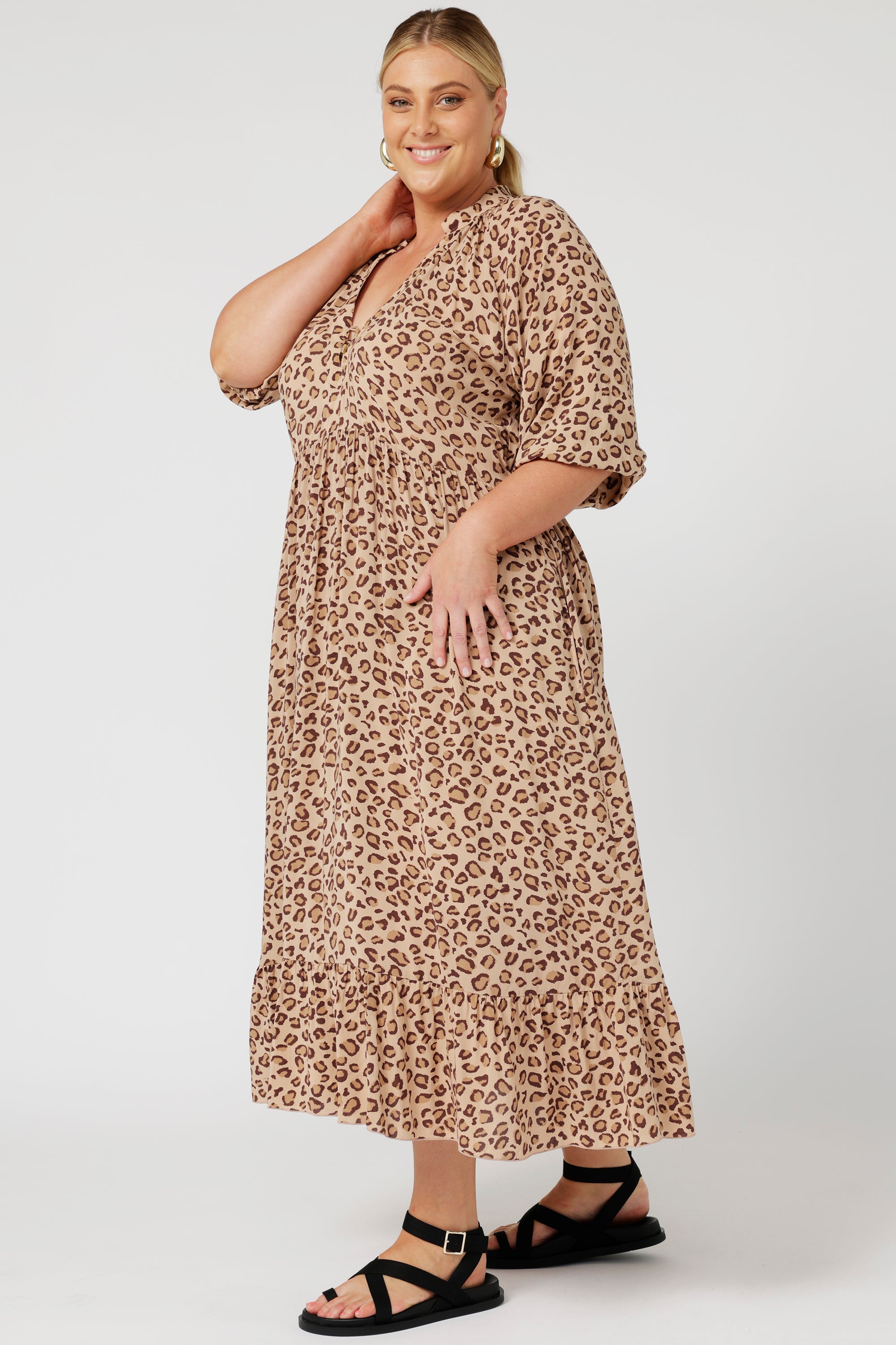 Athena Dress | Leopard - Saffron Road