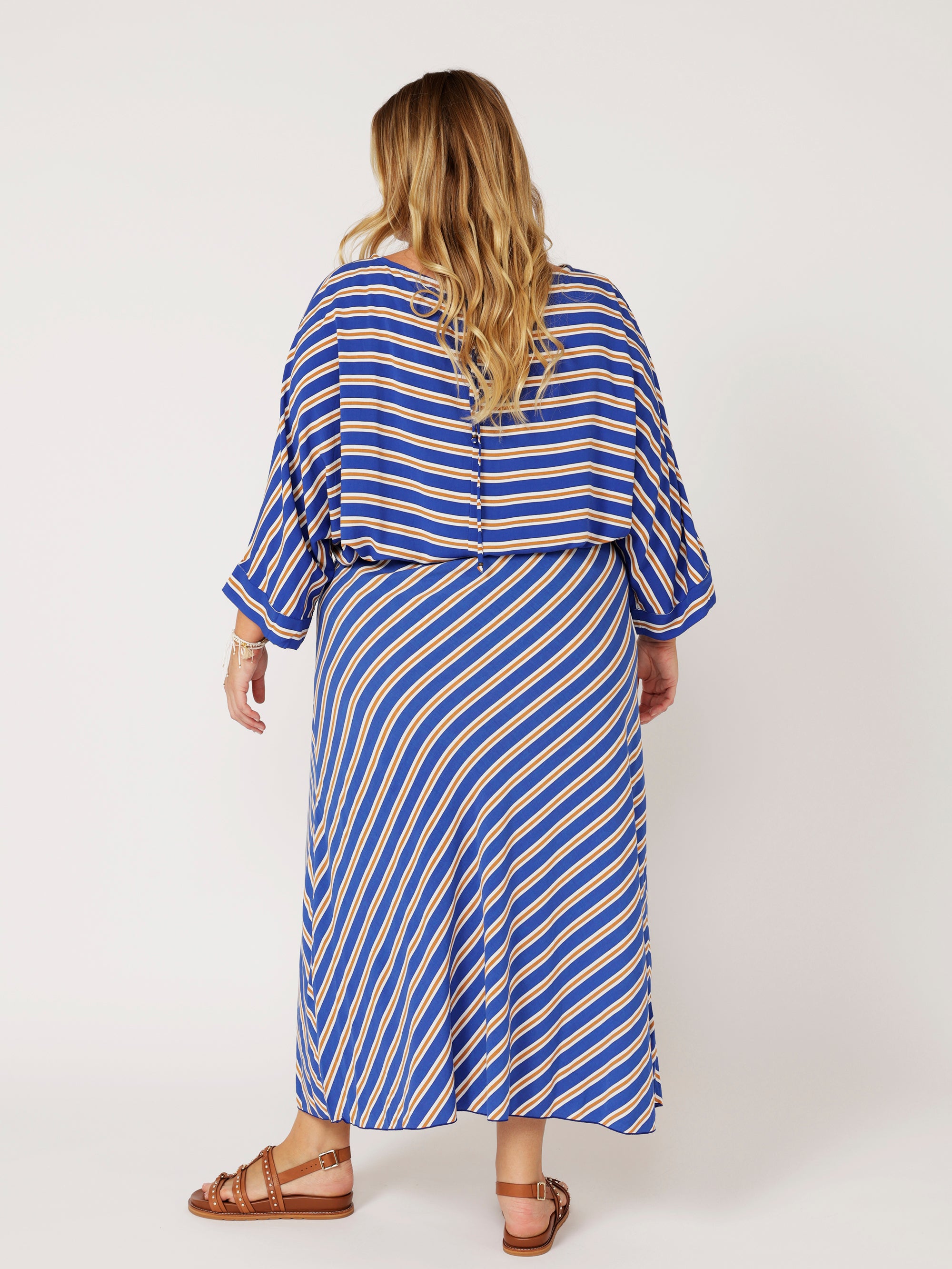 Brooke Top | Royal Blue Stripe - Saffron Road