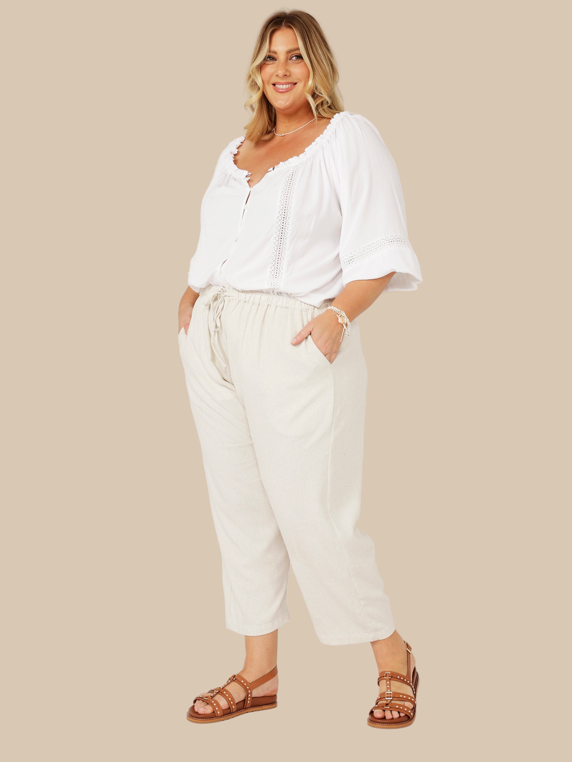 Paris Night Top | White - Saffron Road