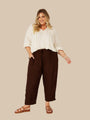 Slouch Pant | Choc Fujet - Saffron Road