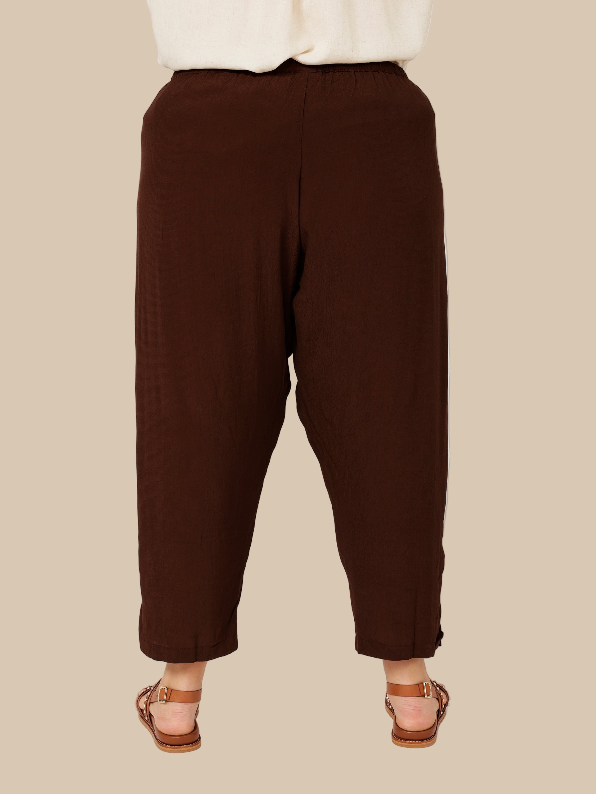 Slouch Pant | Choc Fujet - Saffron Road