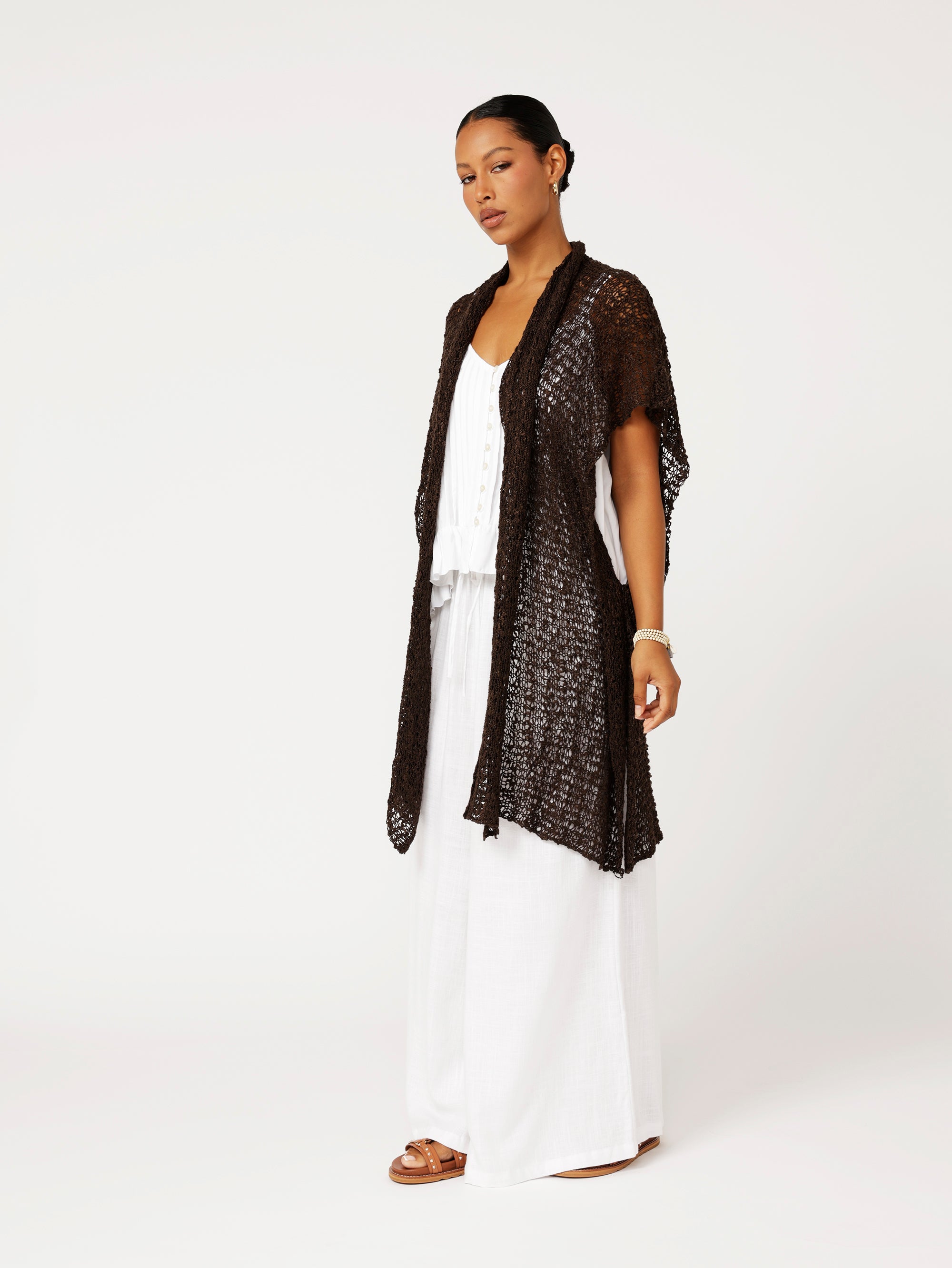 Knit Kaftan | Chocolate