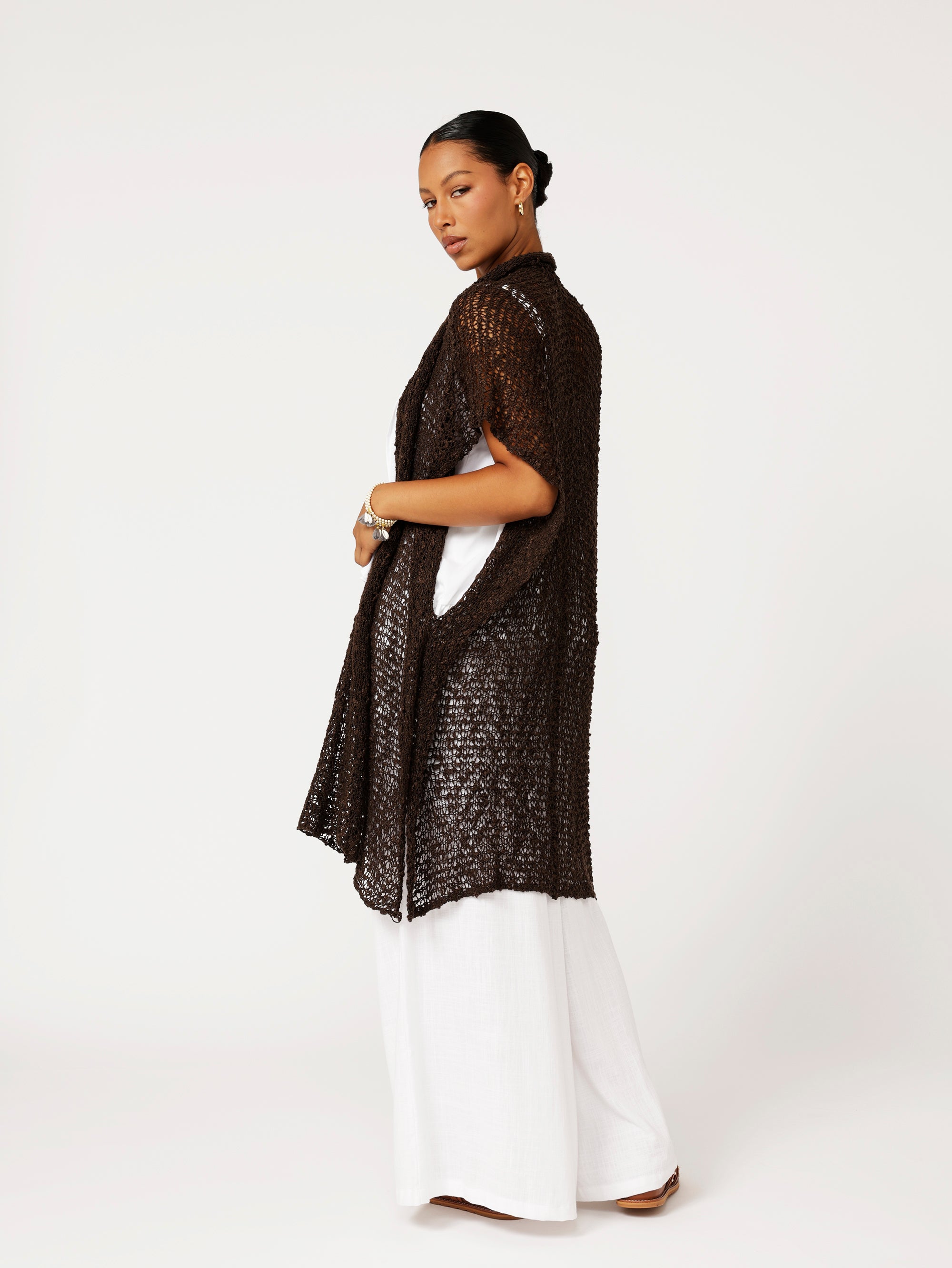 Knit Kaftan | Chocolate