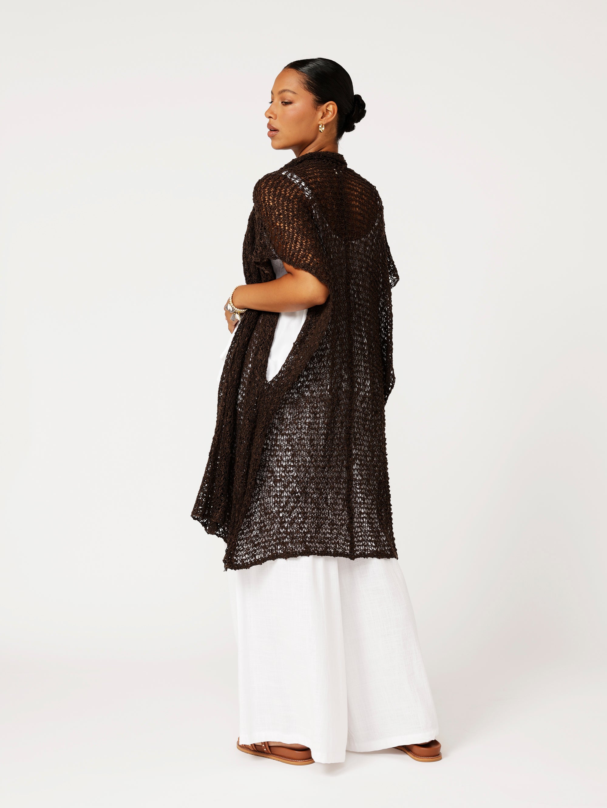 Knit Kaftan | Chocolate