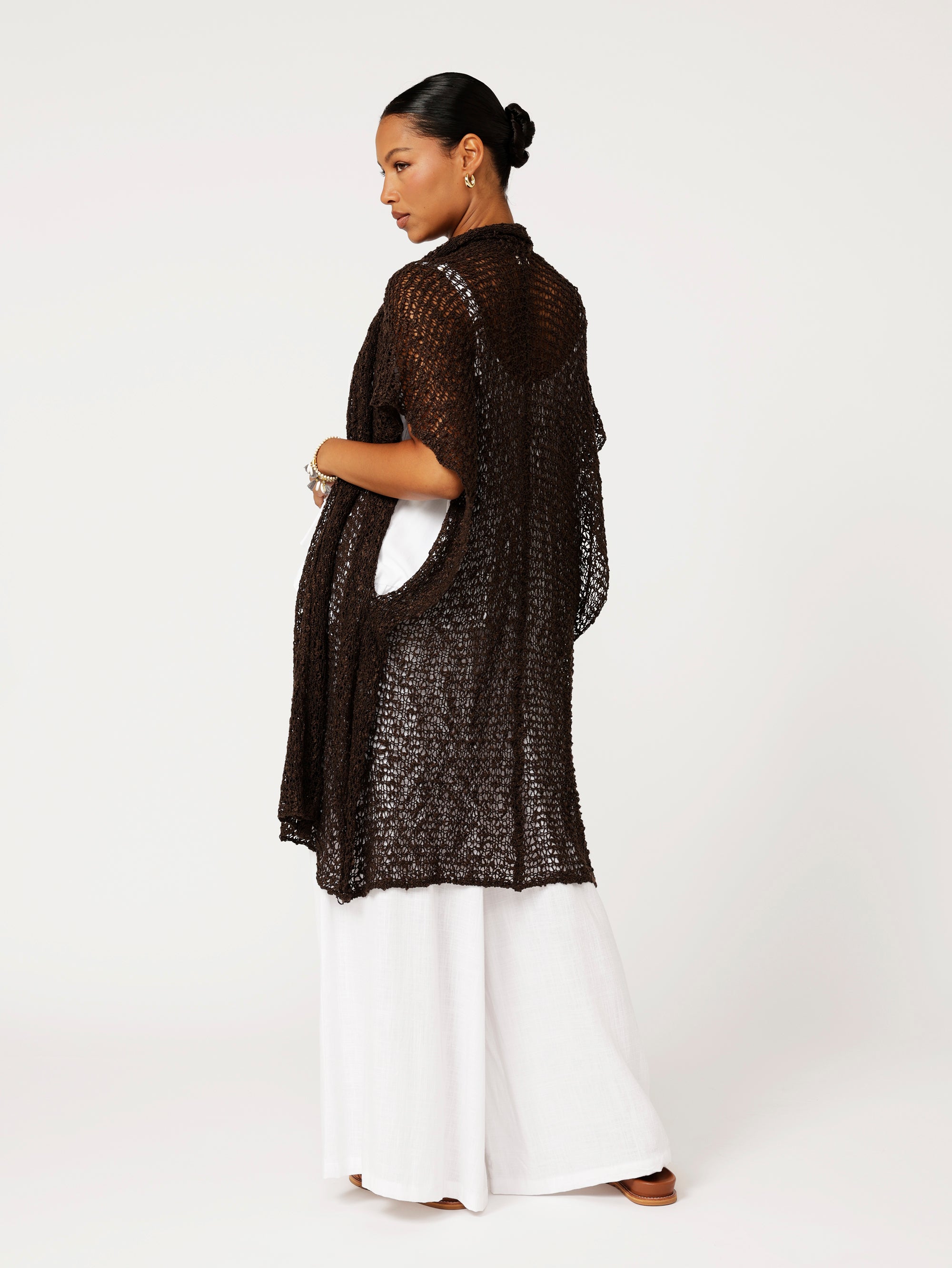Knit Kaftan | Chocolate