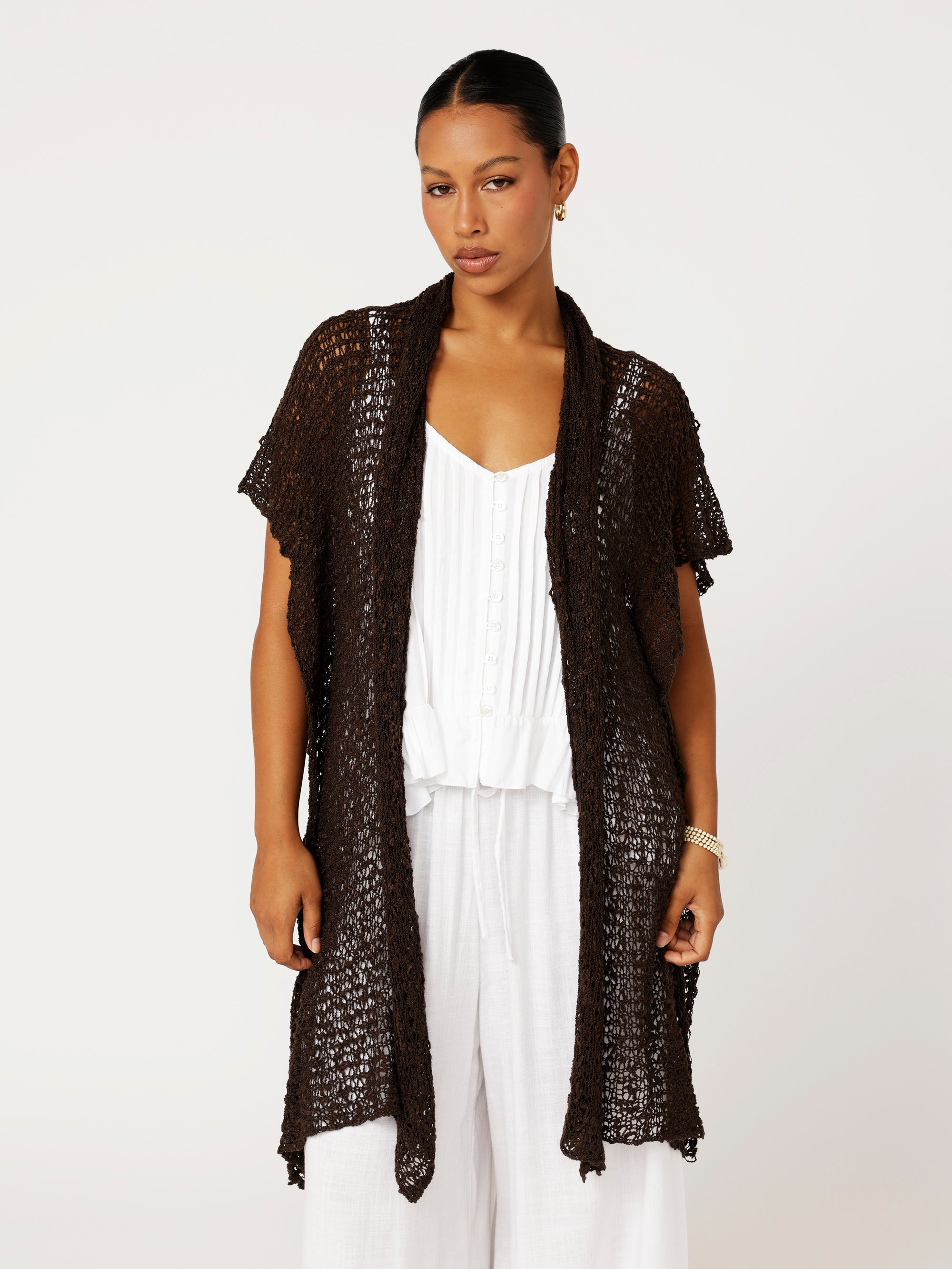 Knit Kaftan | Chocolate