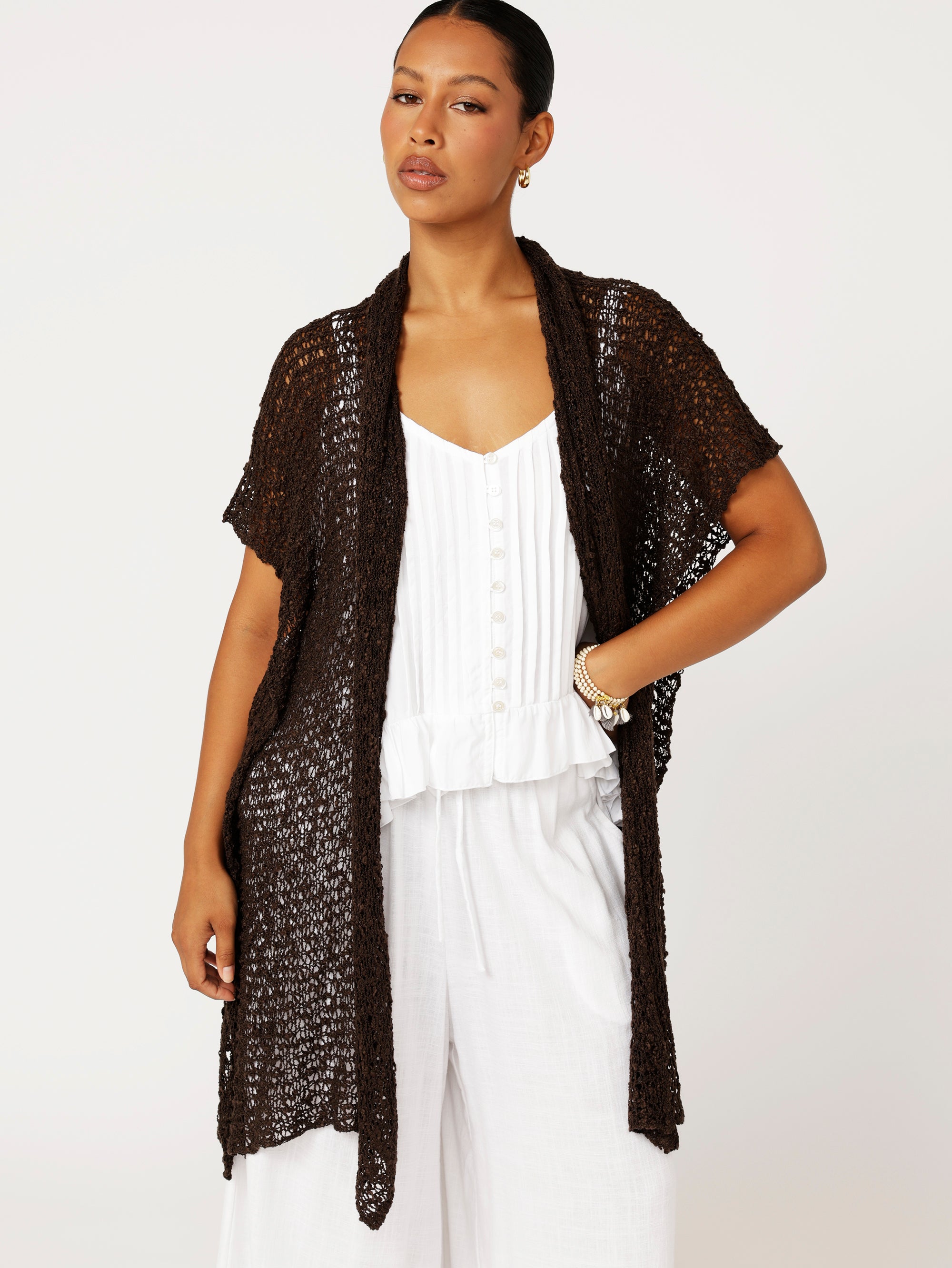 Knit Kaftan | Chocolate