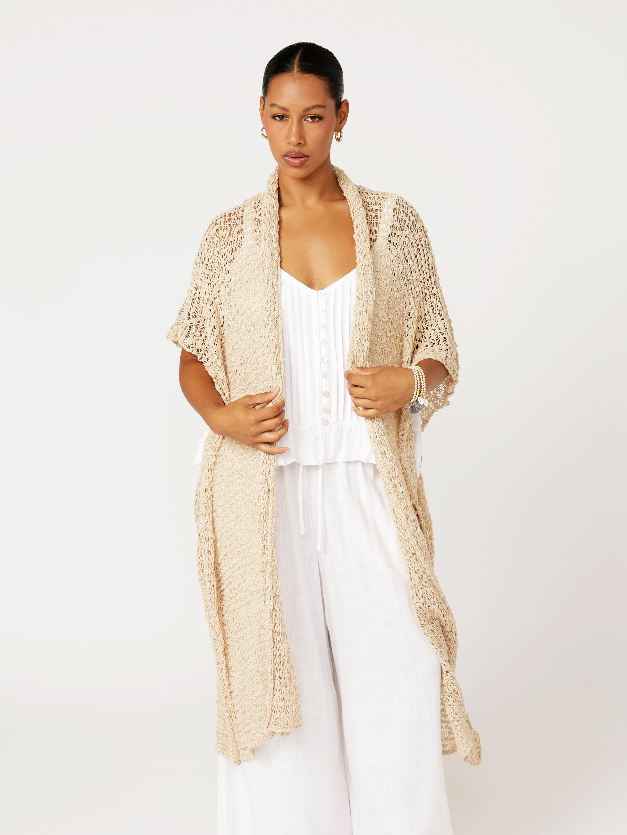 Knit Kaftan | Natural