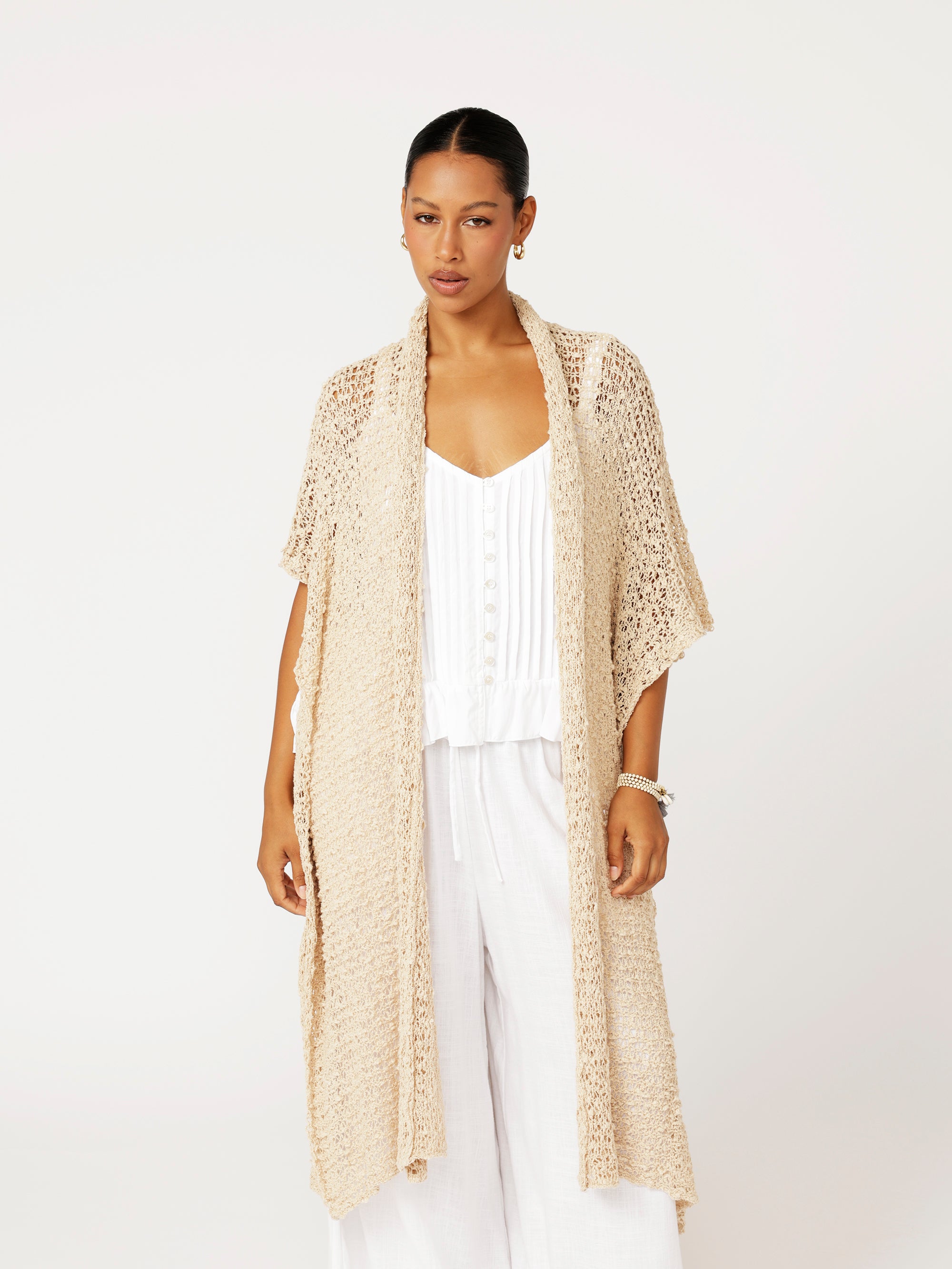 Knit Kaftan | Natural