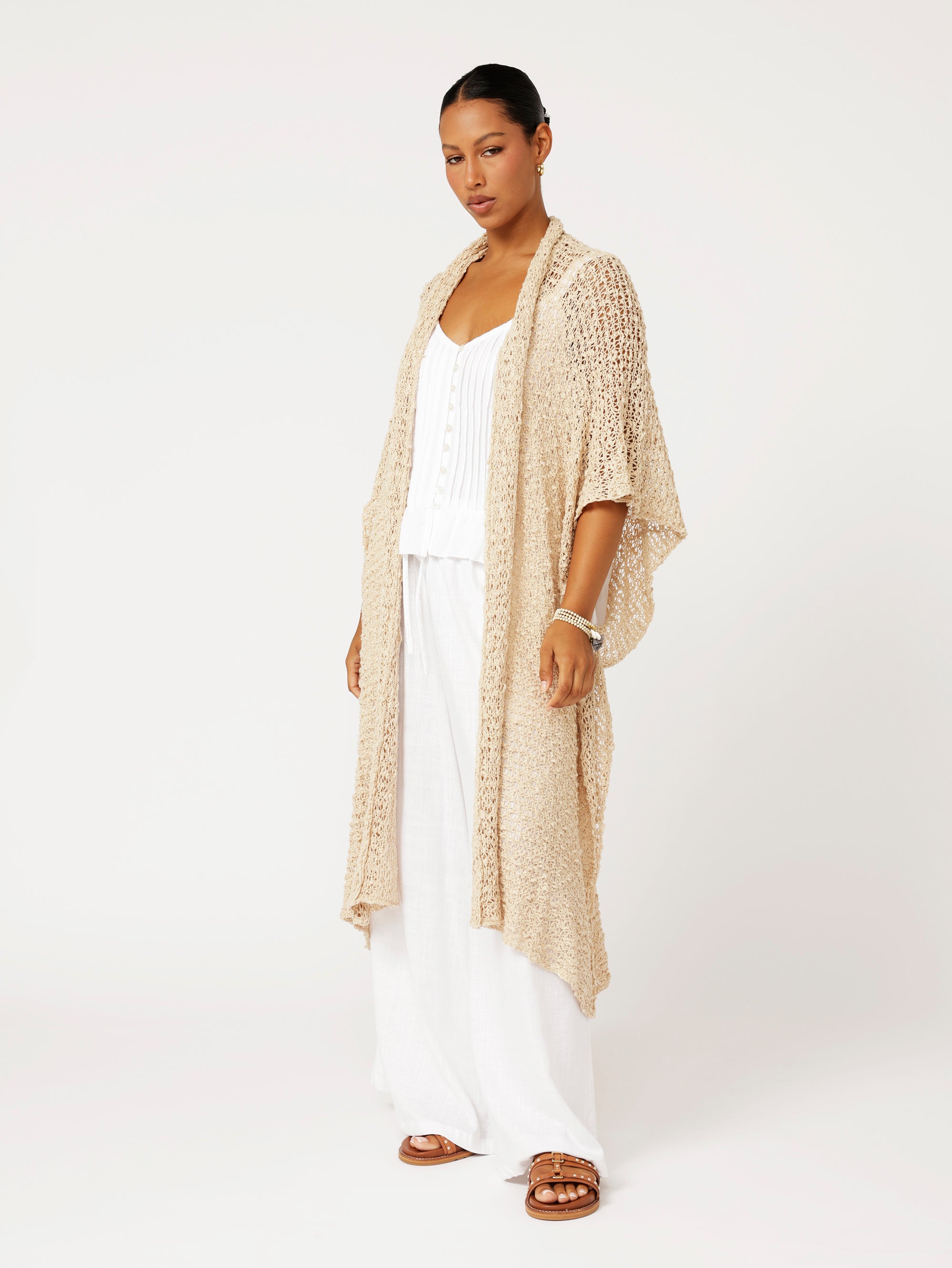 Knit Kaftan | Natural
