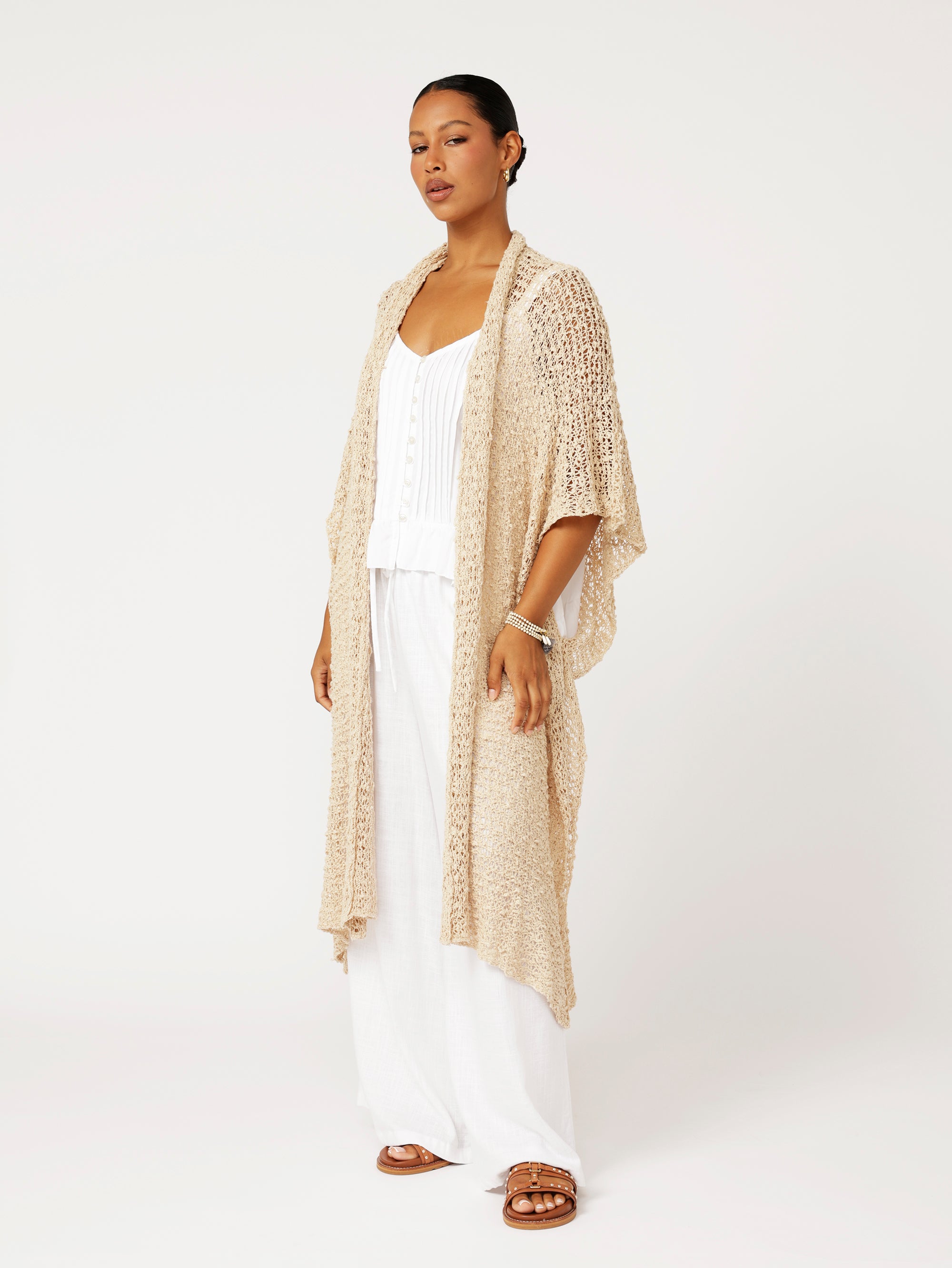 Knit Kaftan | Natural