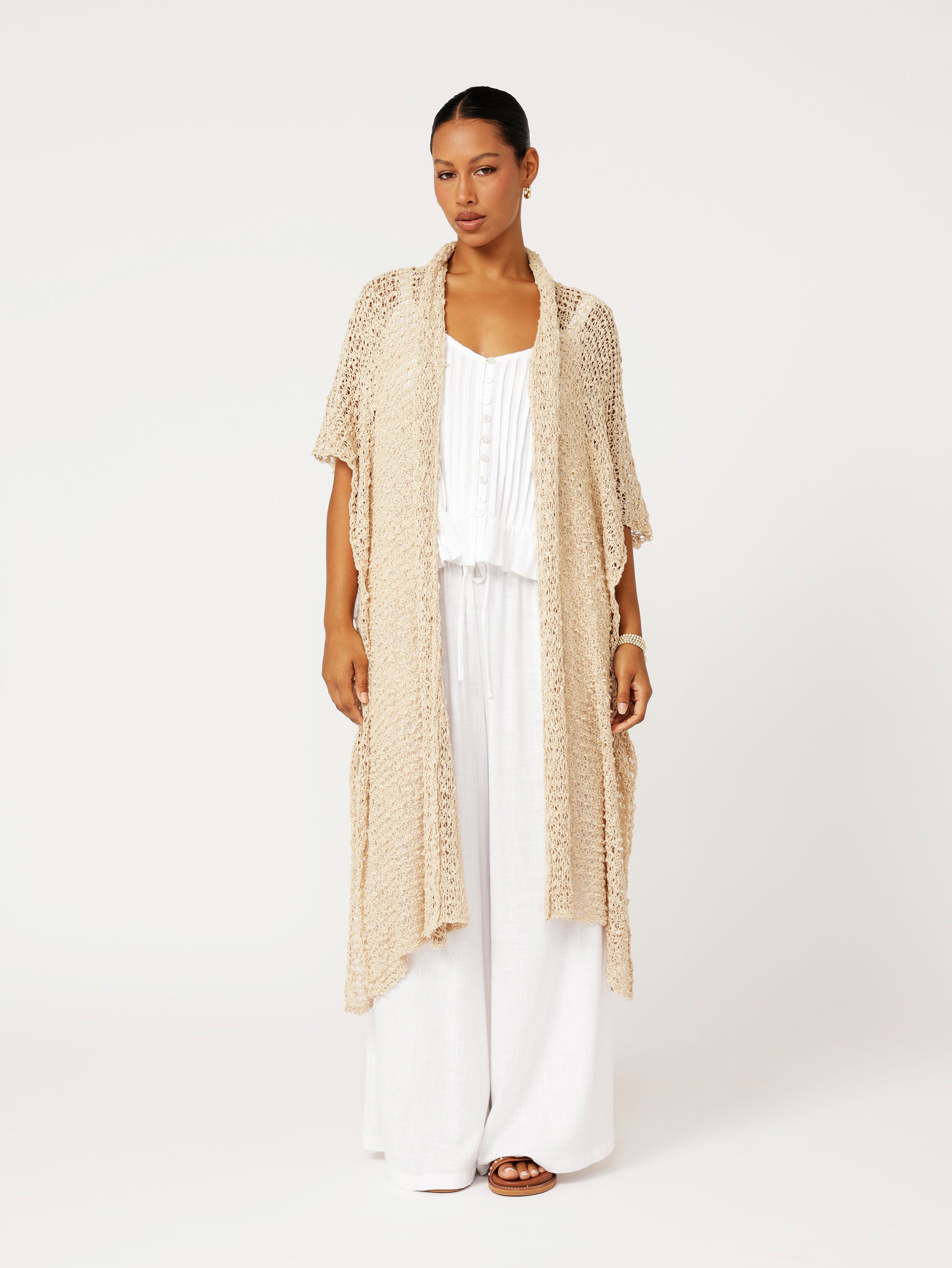 Knit Kaftan | Natural