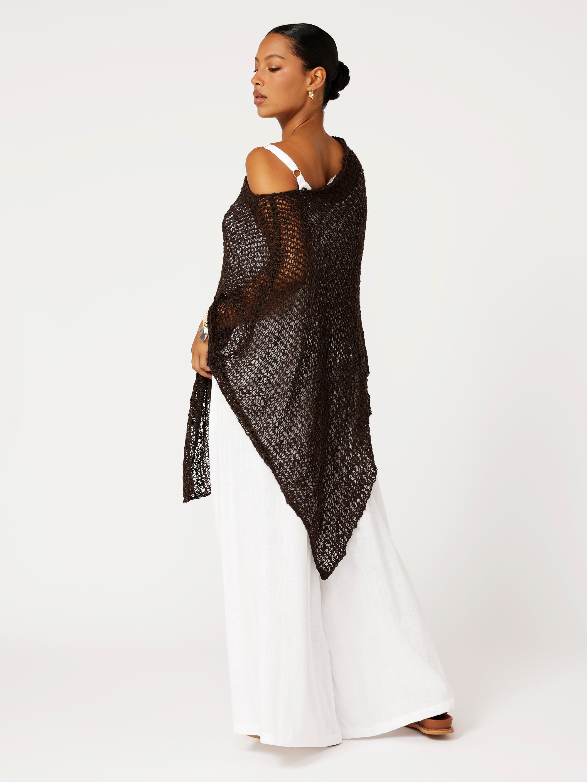 Poncho Knit | Chocolate