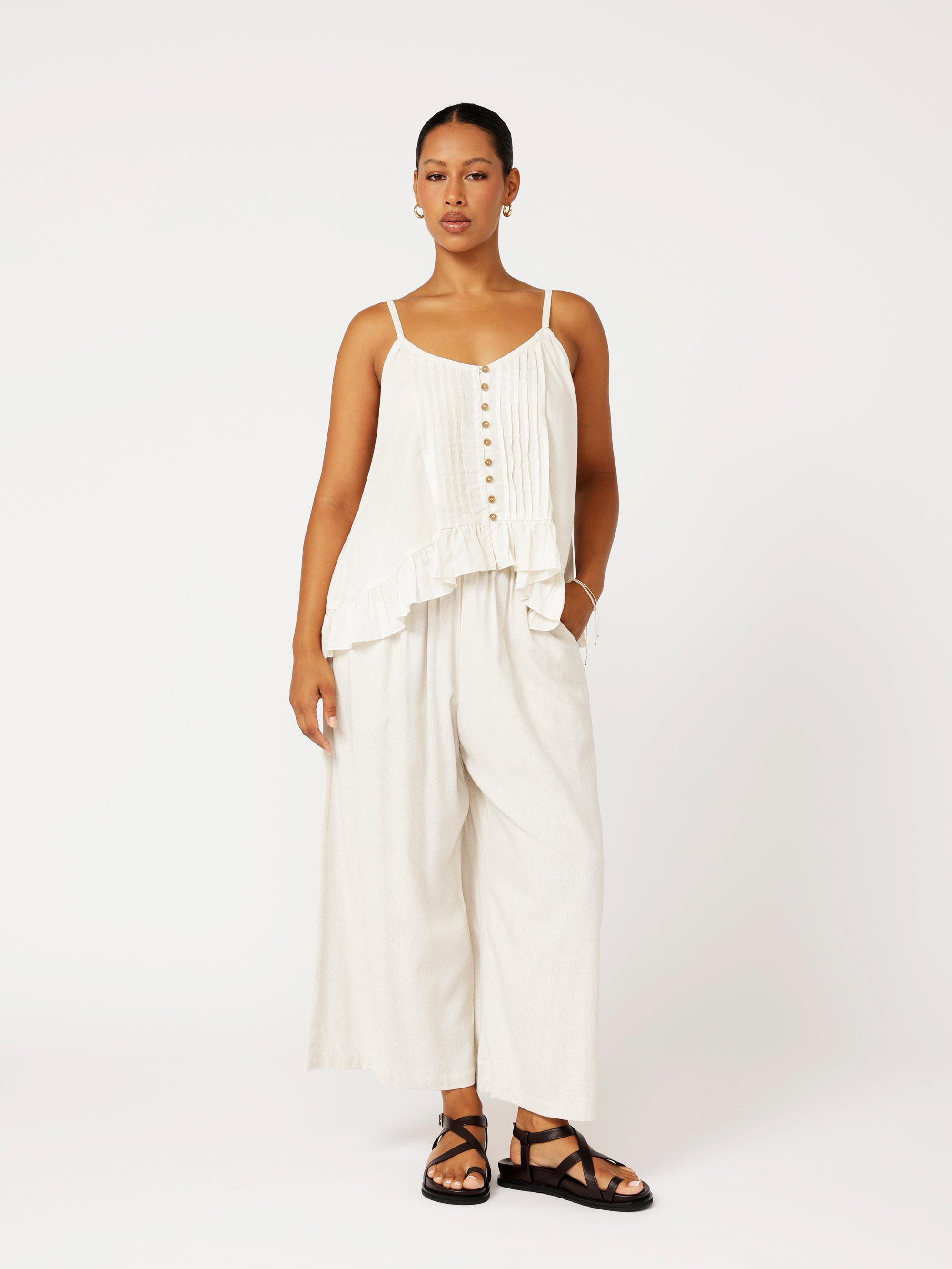 Island Pant | Natural | Linen Viscose