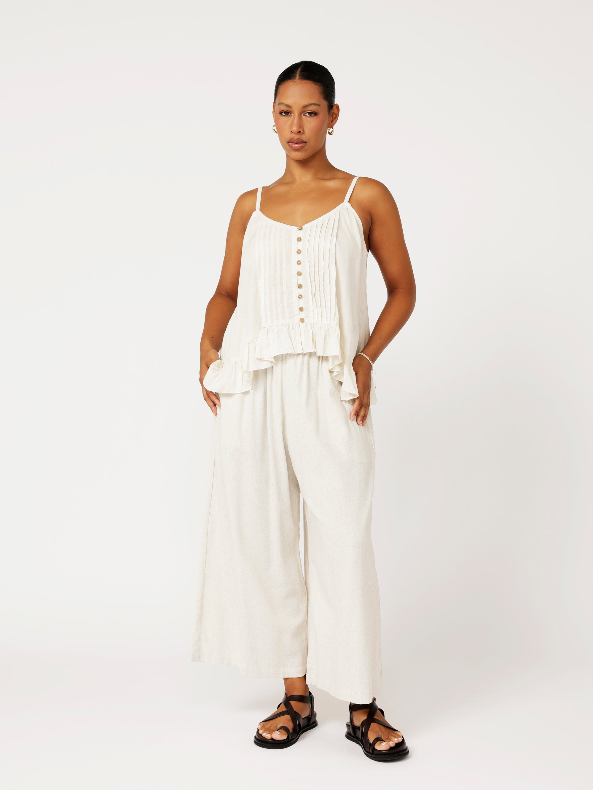Island Pant | Natural | Linen Viscose