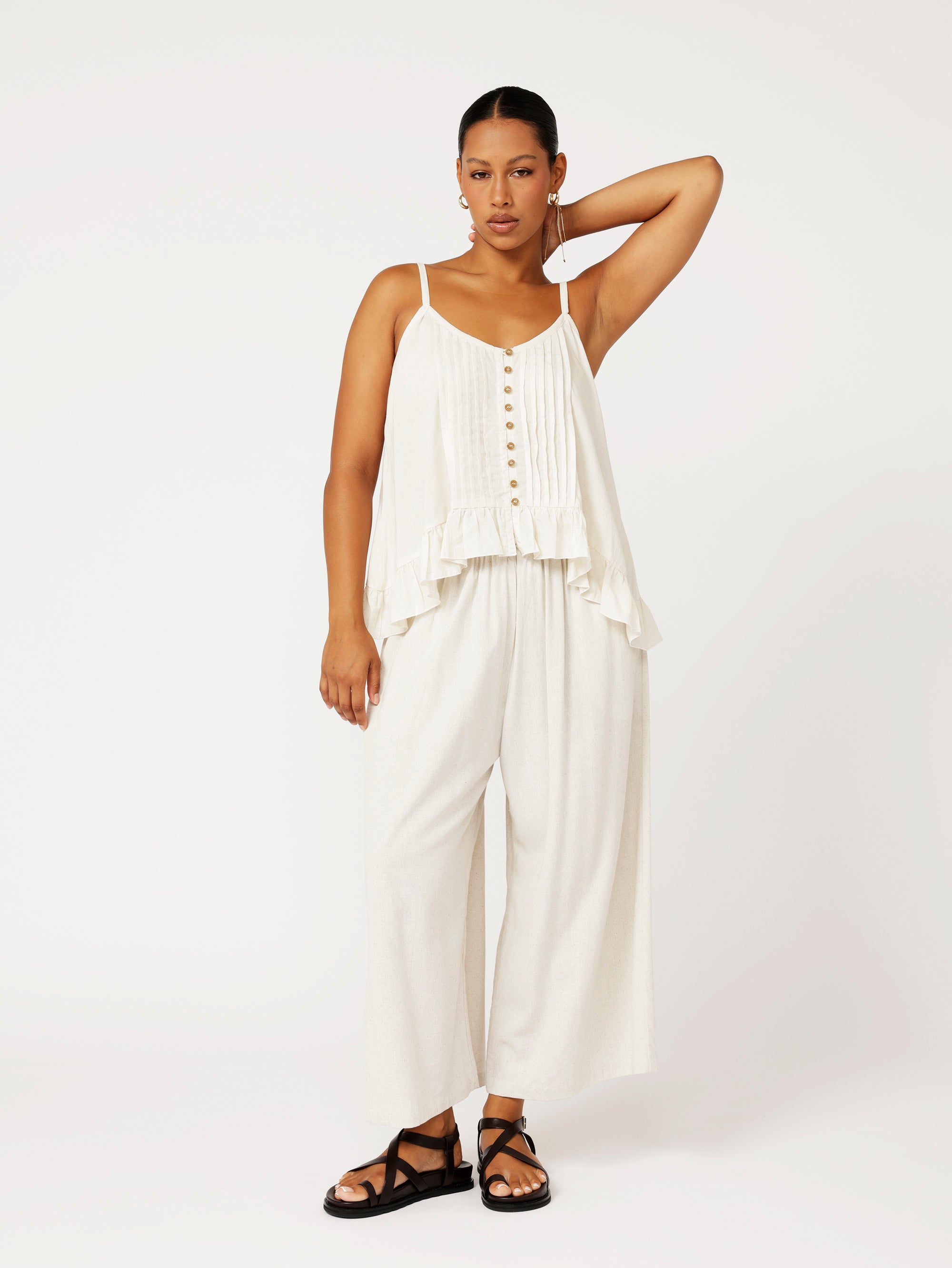 Island Pant | Natural | Linen Viscose