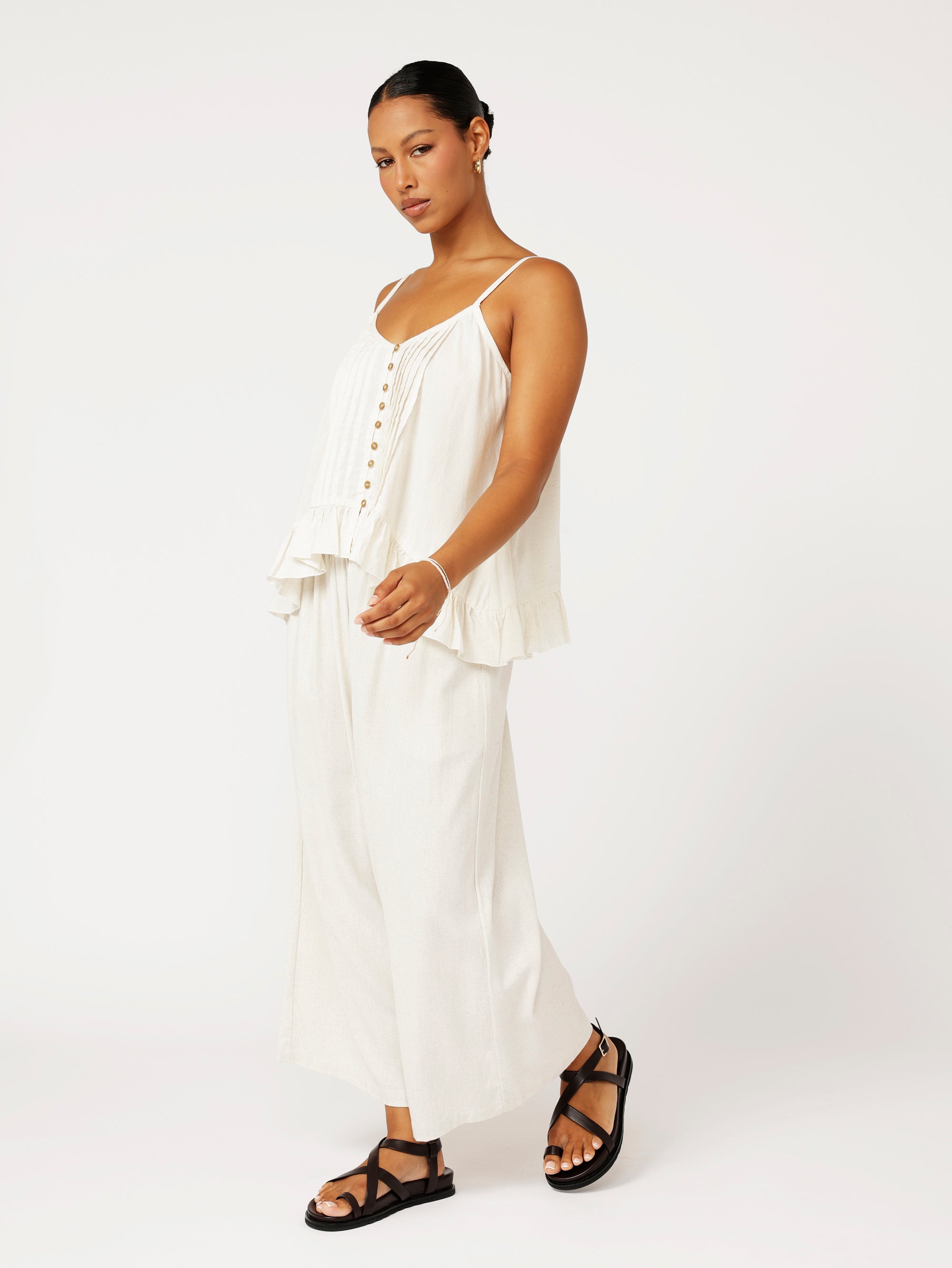 Island Pant | Natural | Linen Viscose