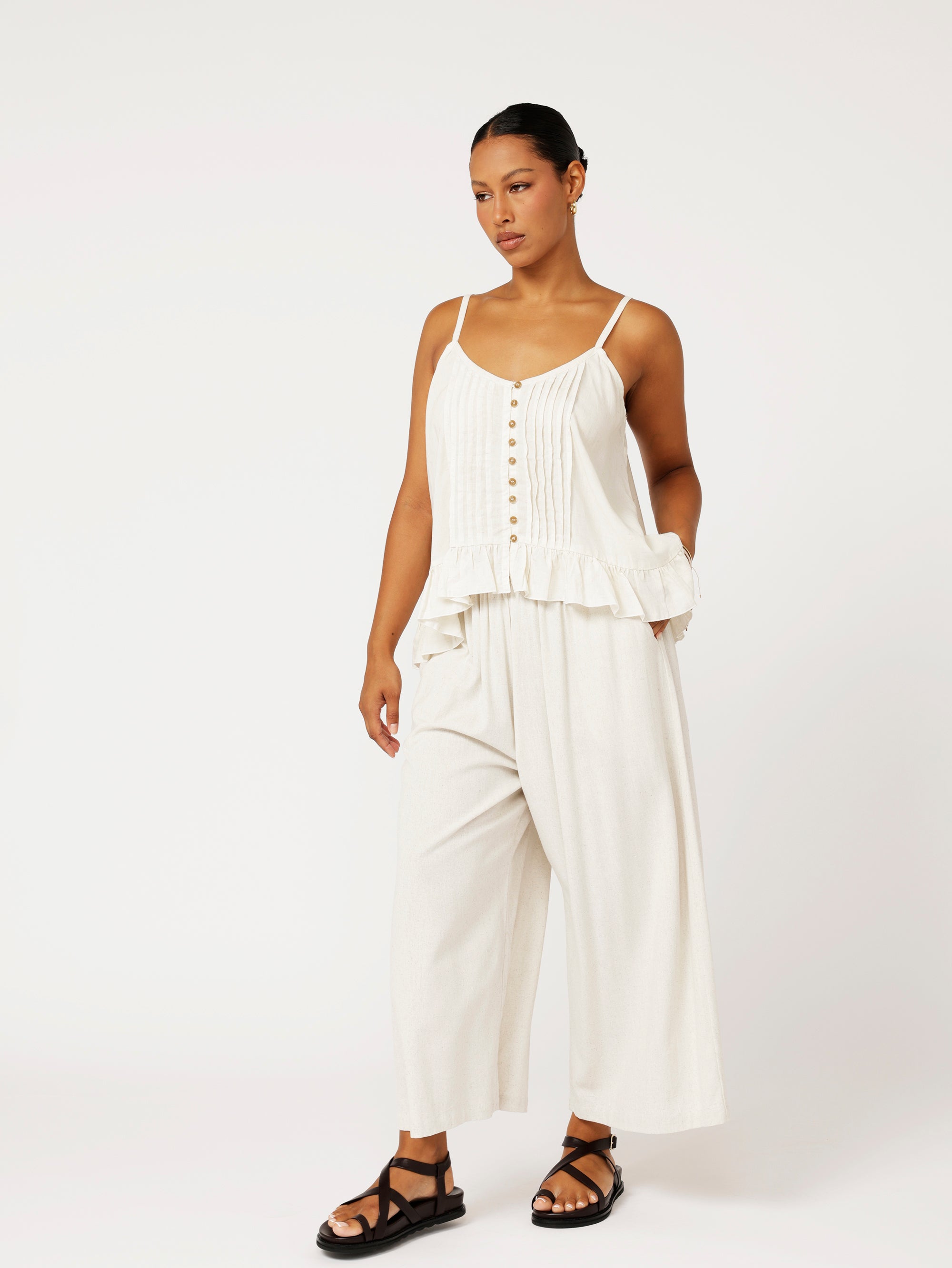 Island Pant | Natural | Linen Viscose