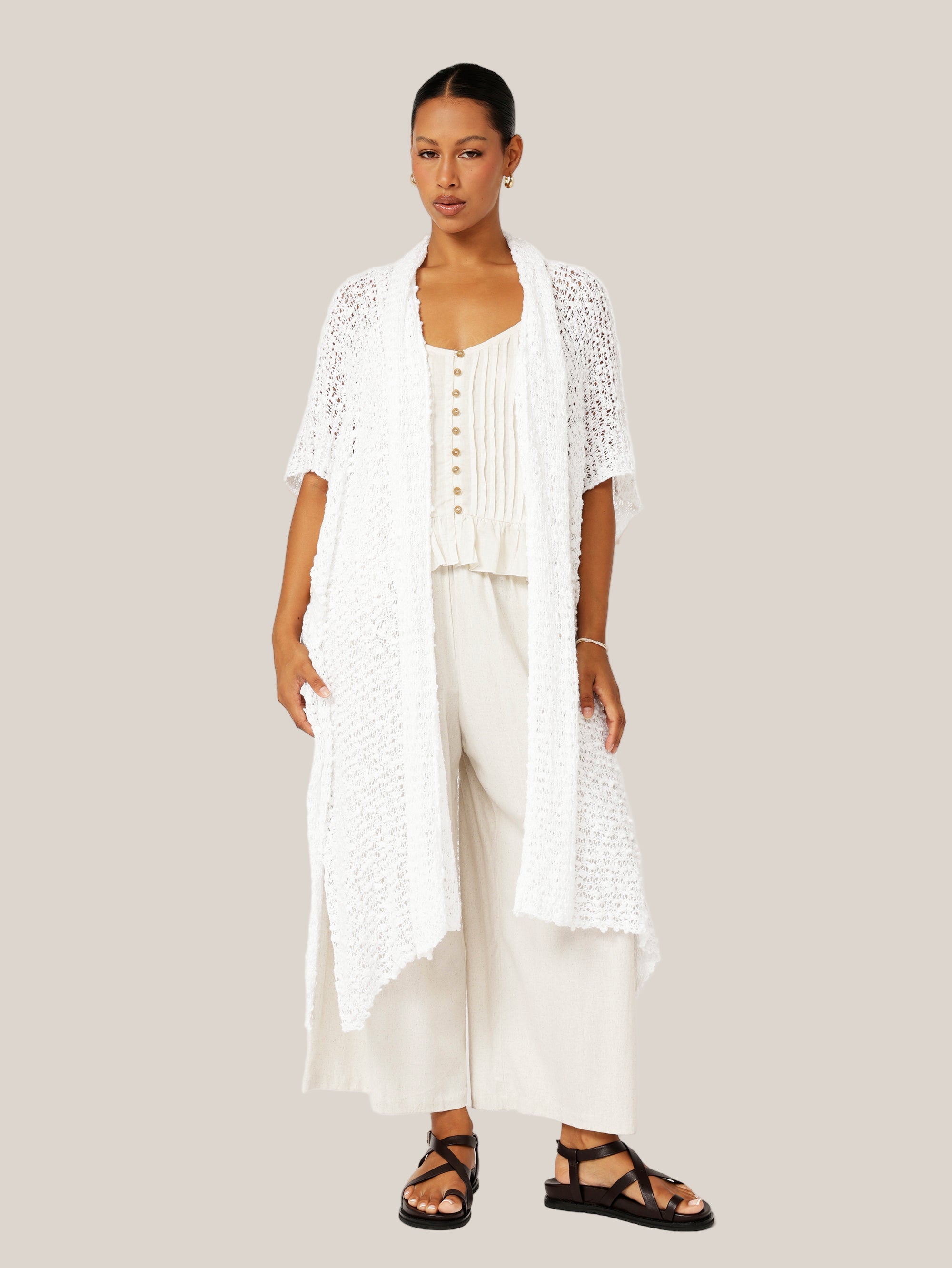 Knit Kaftan | White