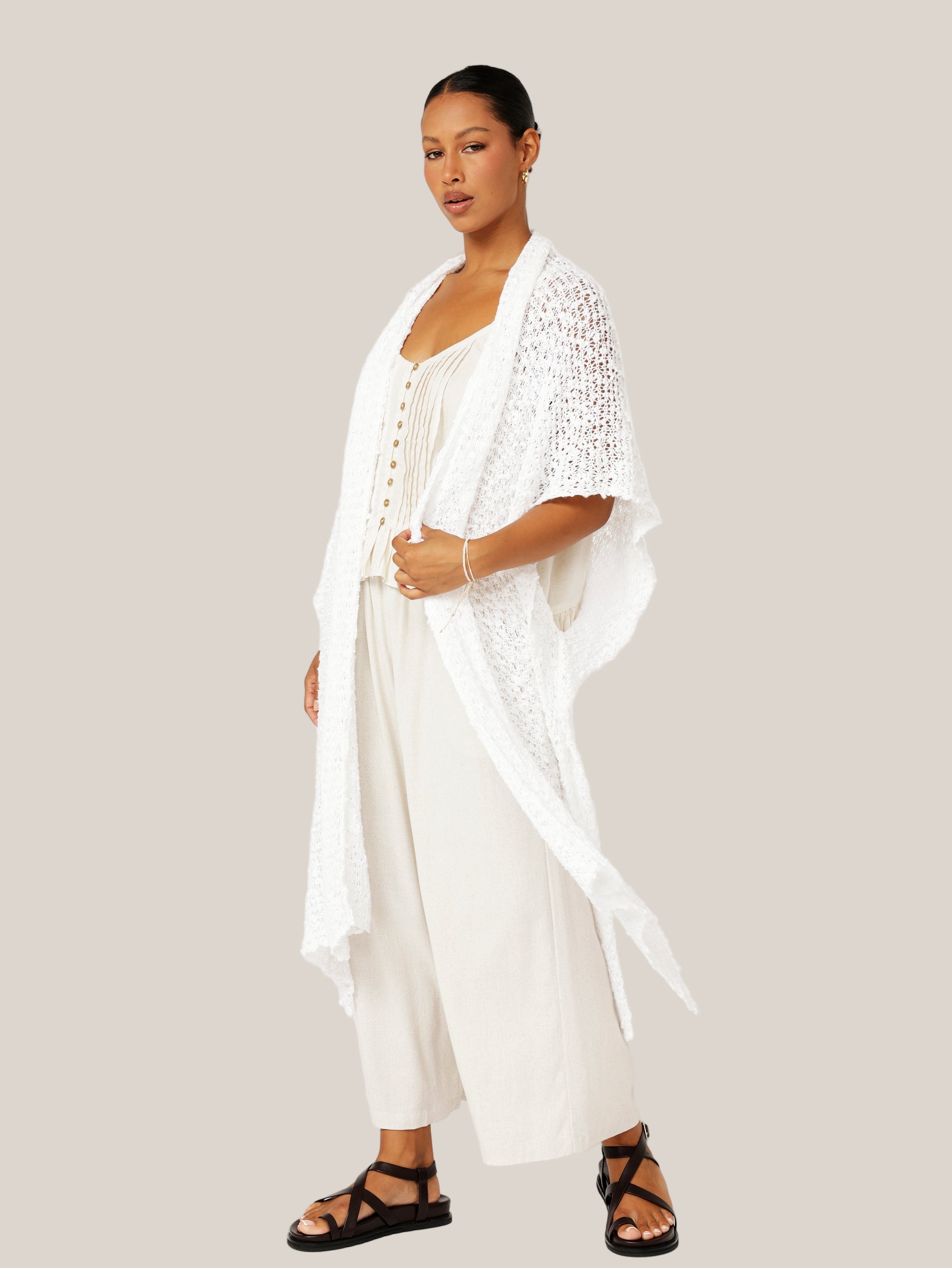 Knit Kaftan | White