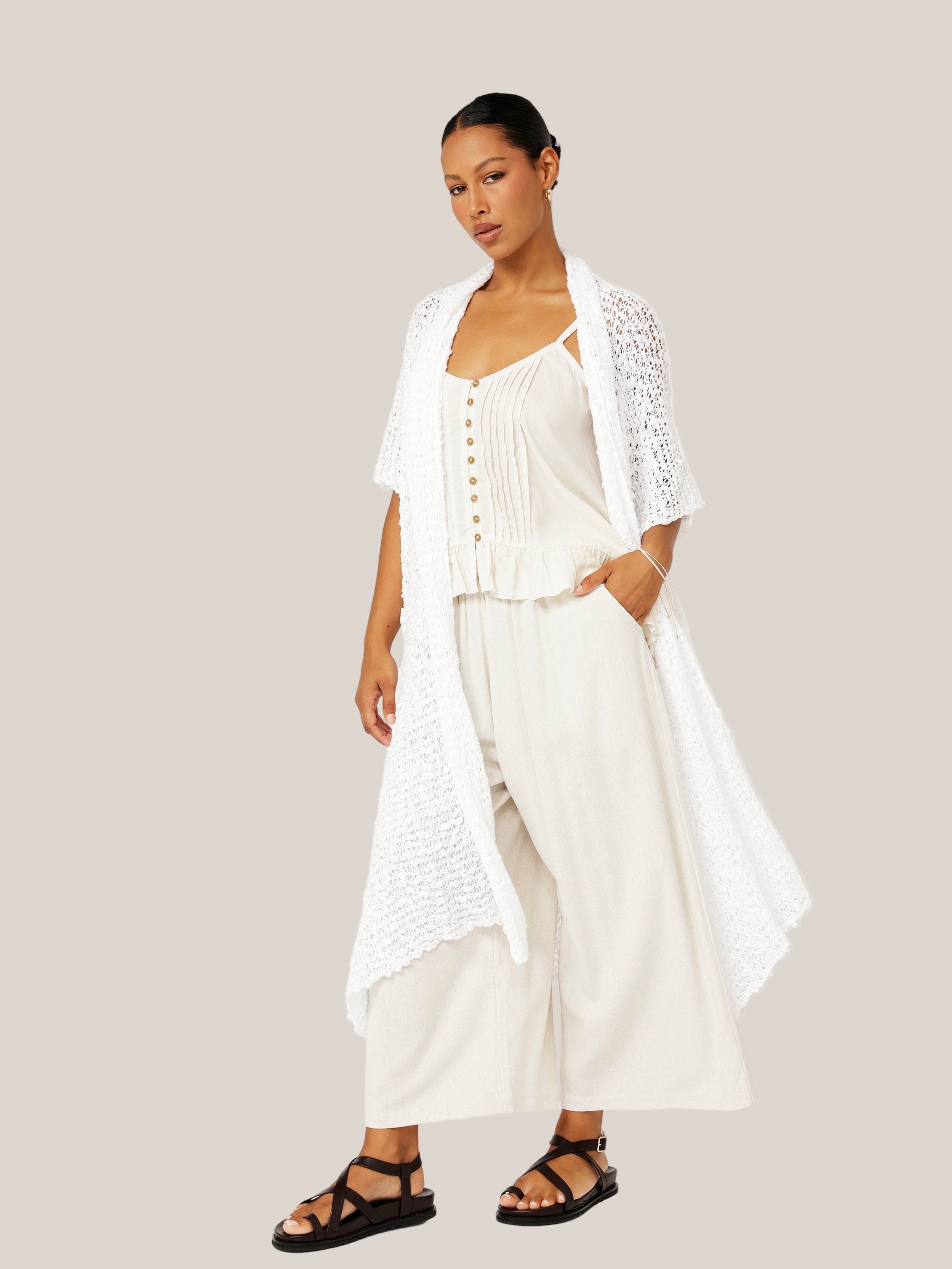Knit Kaftan | White