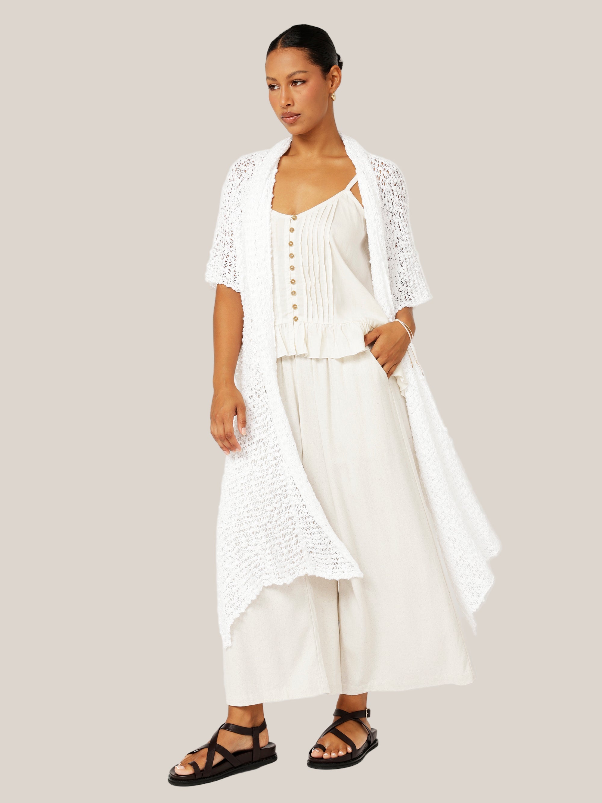 Knit Kaftan | White