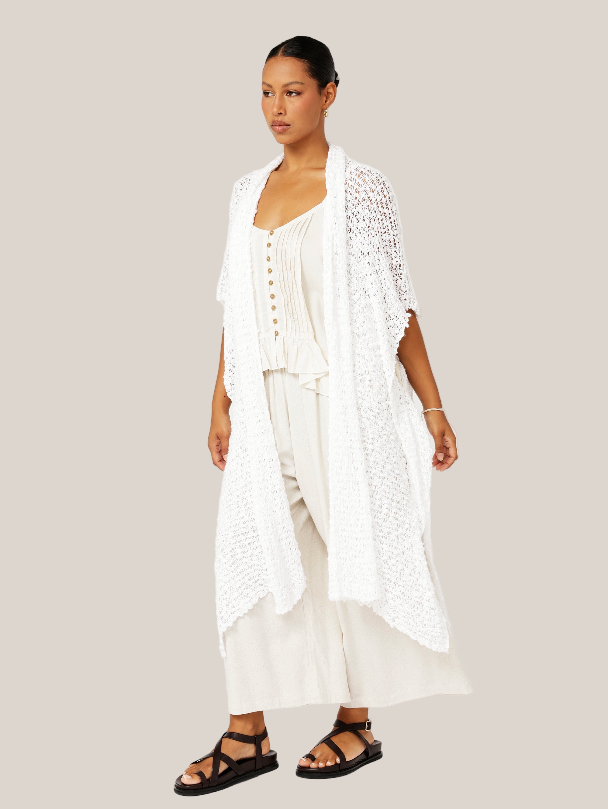 Knit Kaftan | White