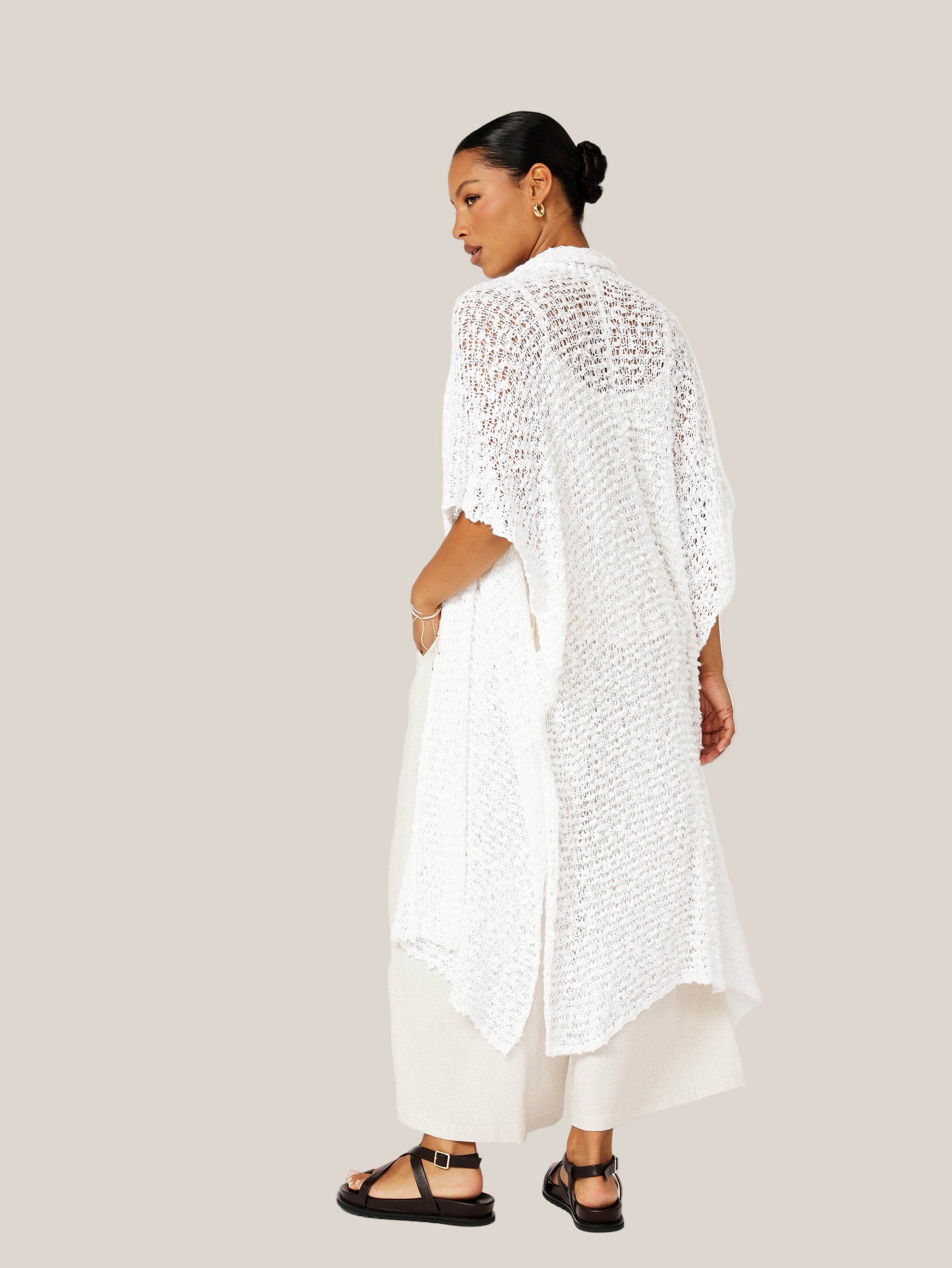 Knit Kaftan | White