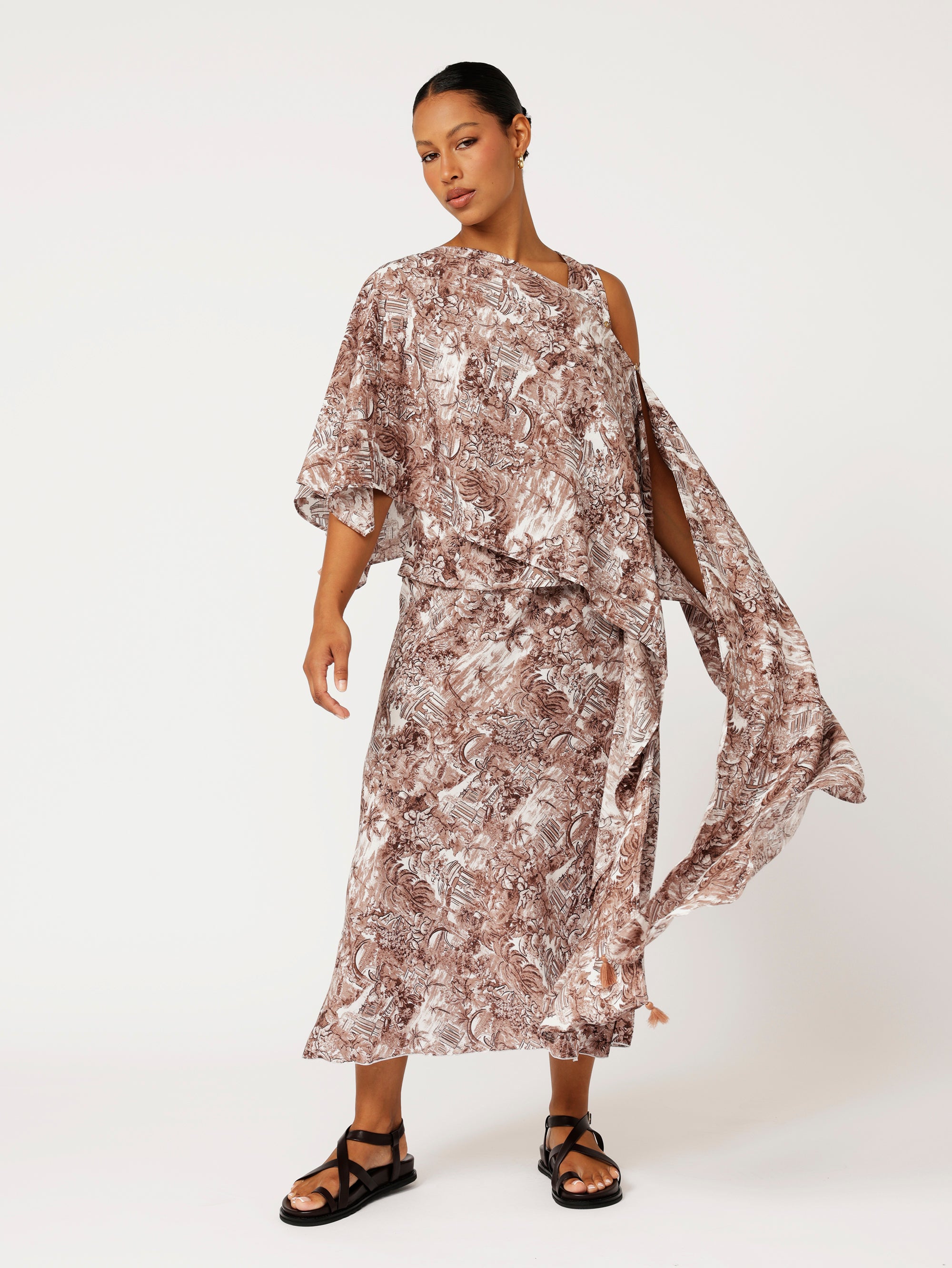 Soiree Wrap | Lost City Brown