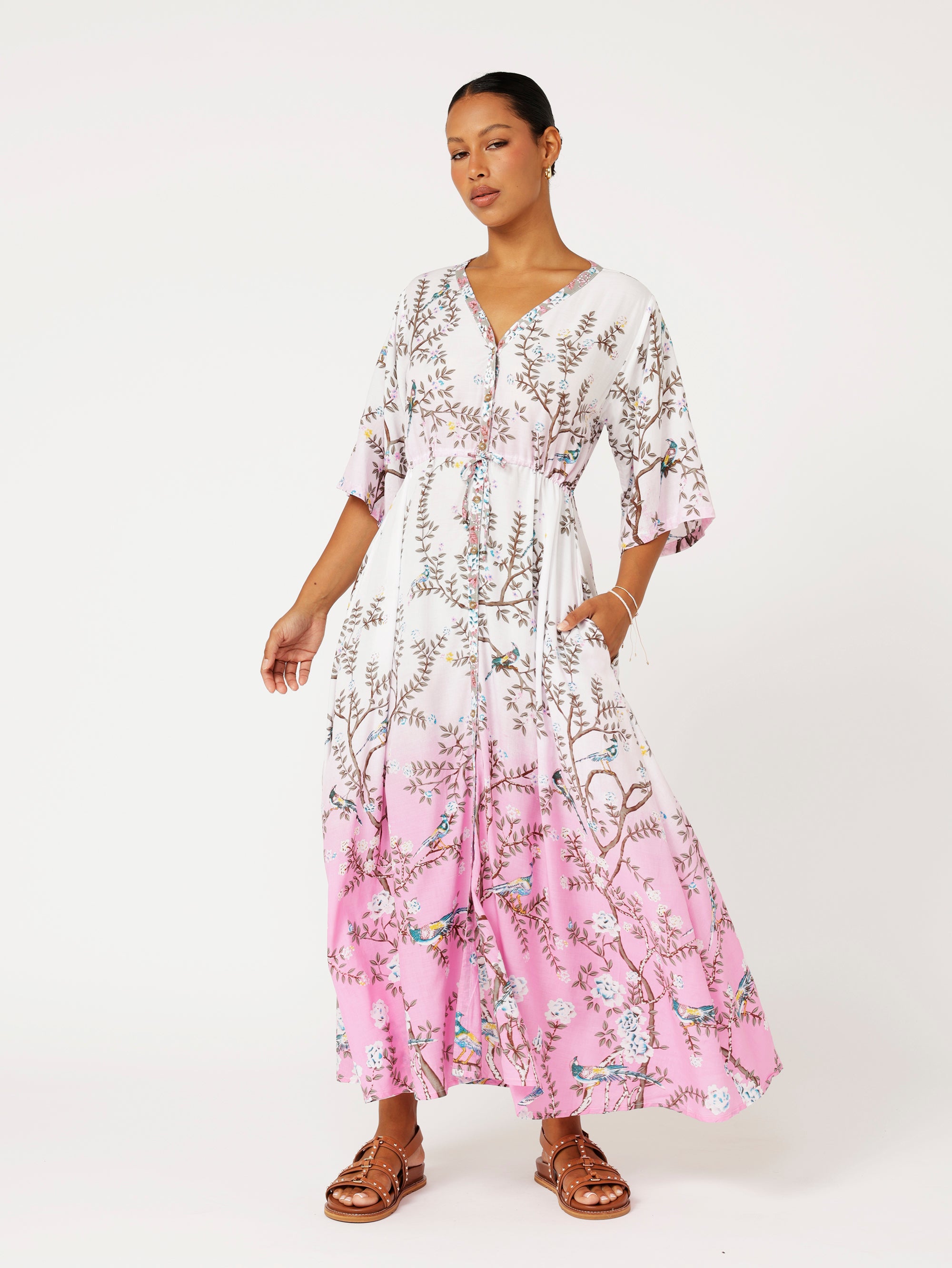 Morocco Dress | Lovebird Pink