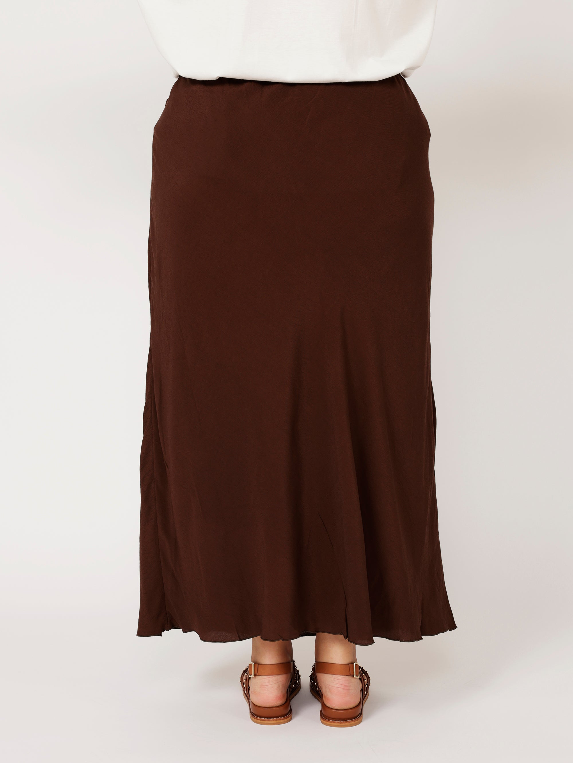 Bias Cut Skirt | Choc Fujet - Saffron Road