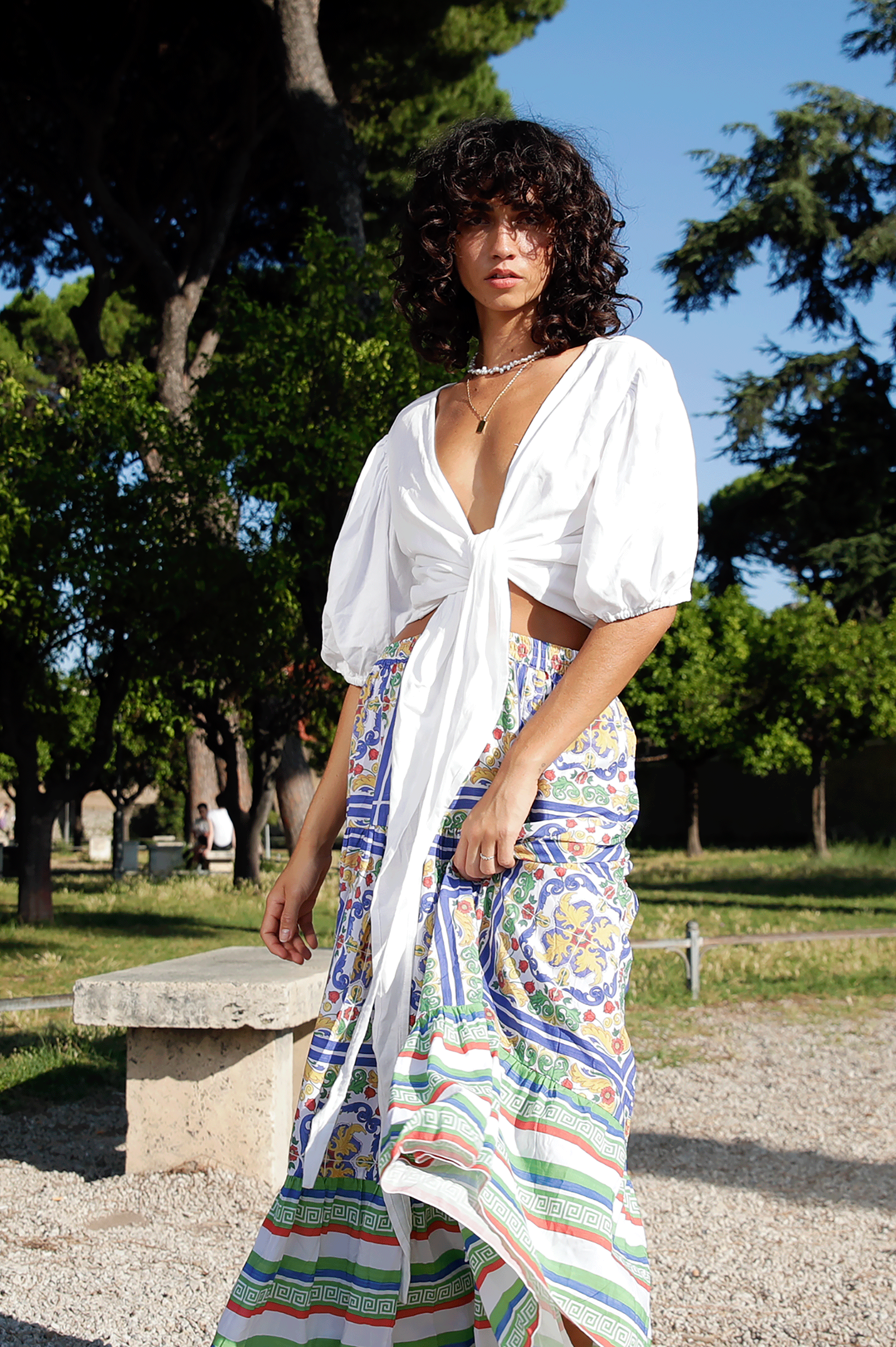 Wrap Me Up Top | White Linen - Saffron Road