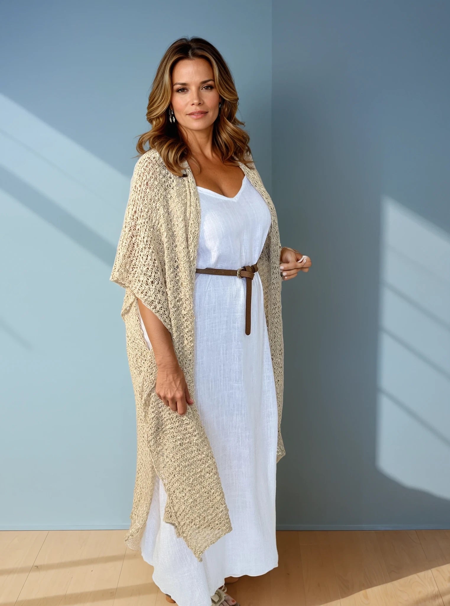 Gilet Knit | Natural - Saffron Road