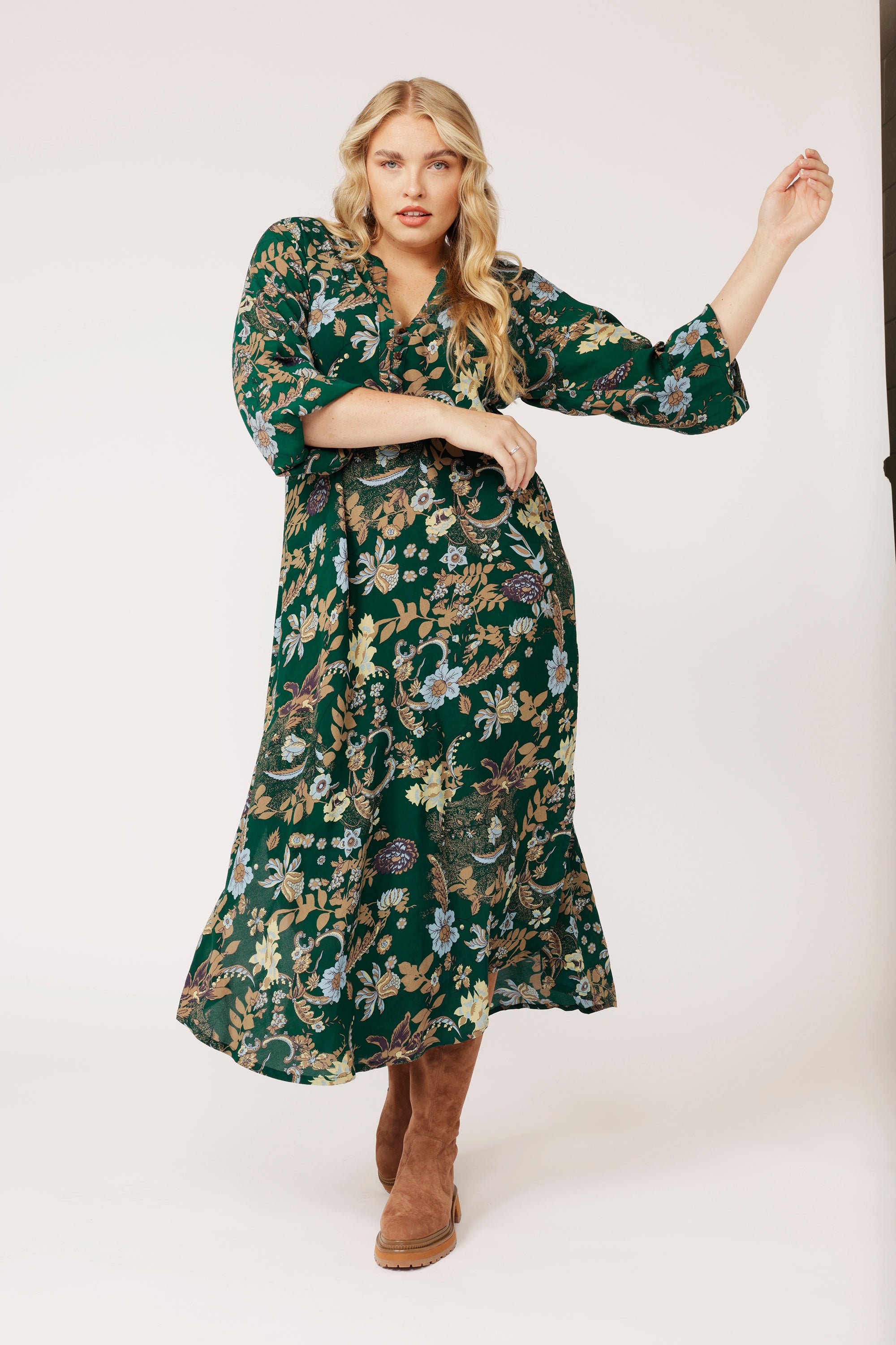 Jetset Gypsy MAXI | Midnight Garden Green - Saffron Road