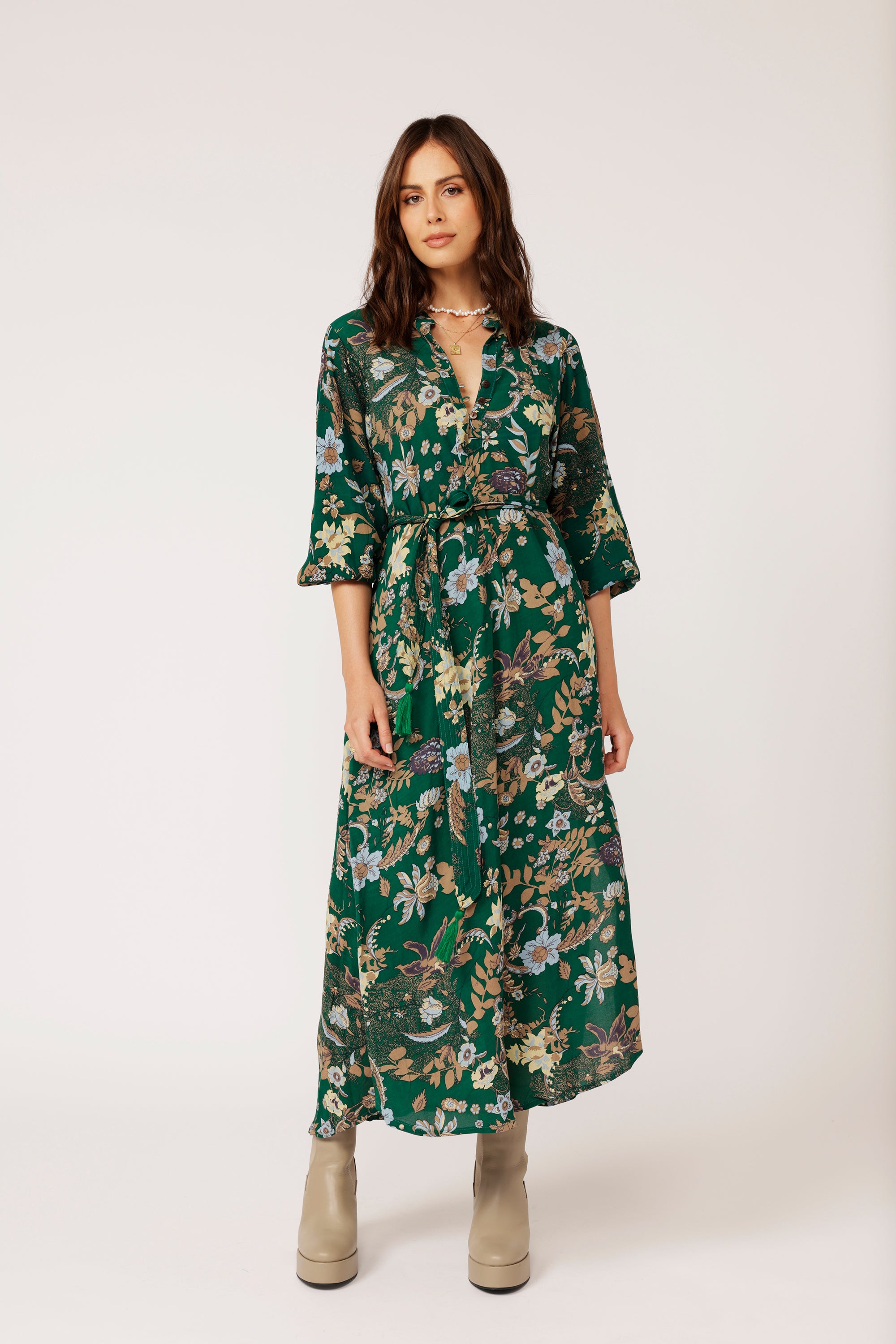 Jetset Gypsy MAXI | Midnight Garden Green - Saffron Road