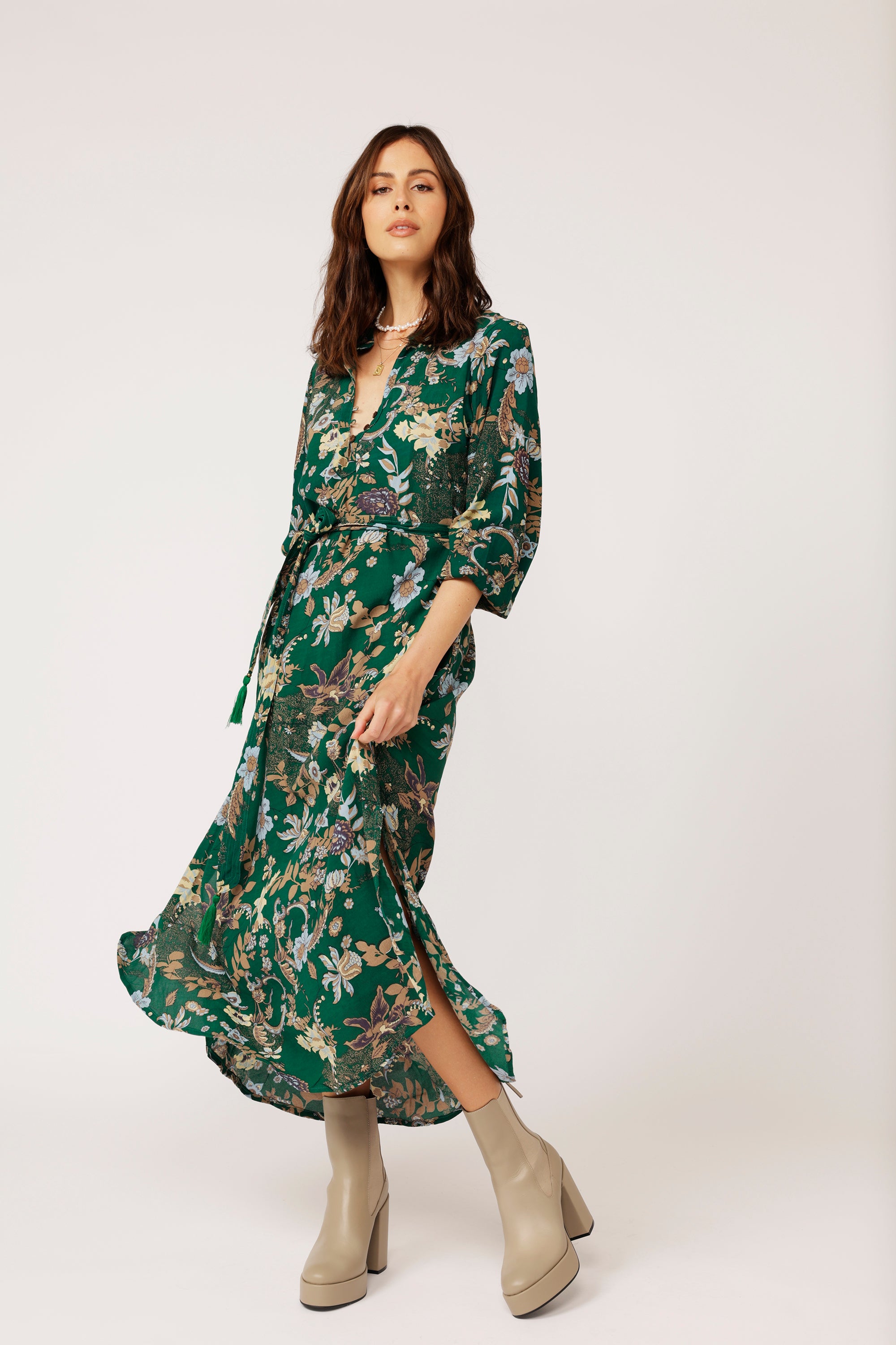 Jetset Gypsy MAXI | Midnight Garden Green - Saffron Road