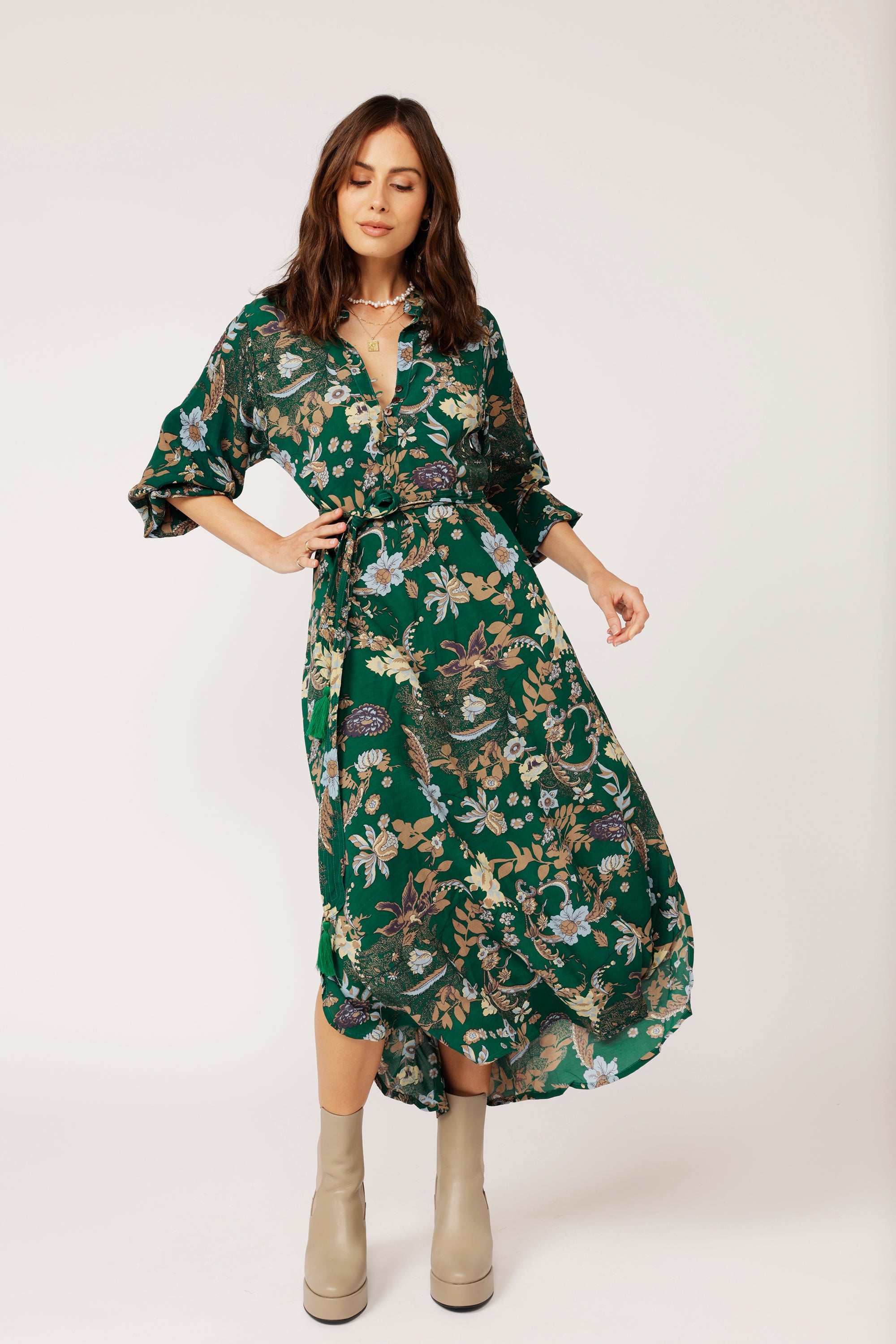 Jetset Gypsy MAXI | Midnight Garden Green - Saffron Road