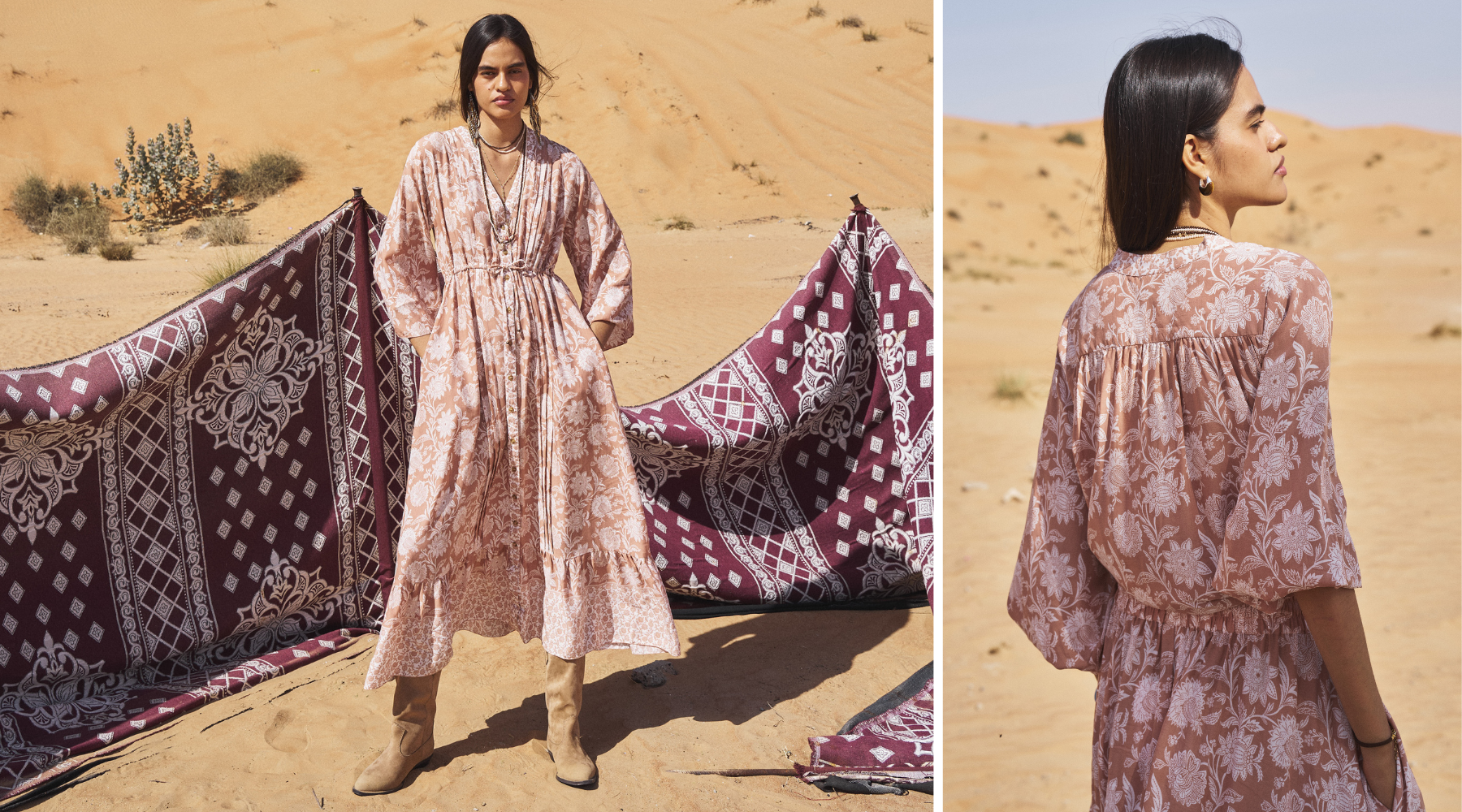 “A Fashion Shoot in the Dubai Desert |  Behind the Sandstorm Collection