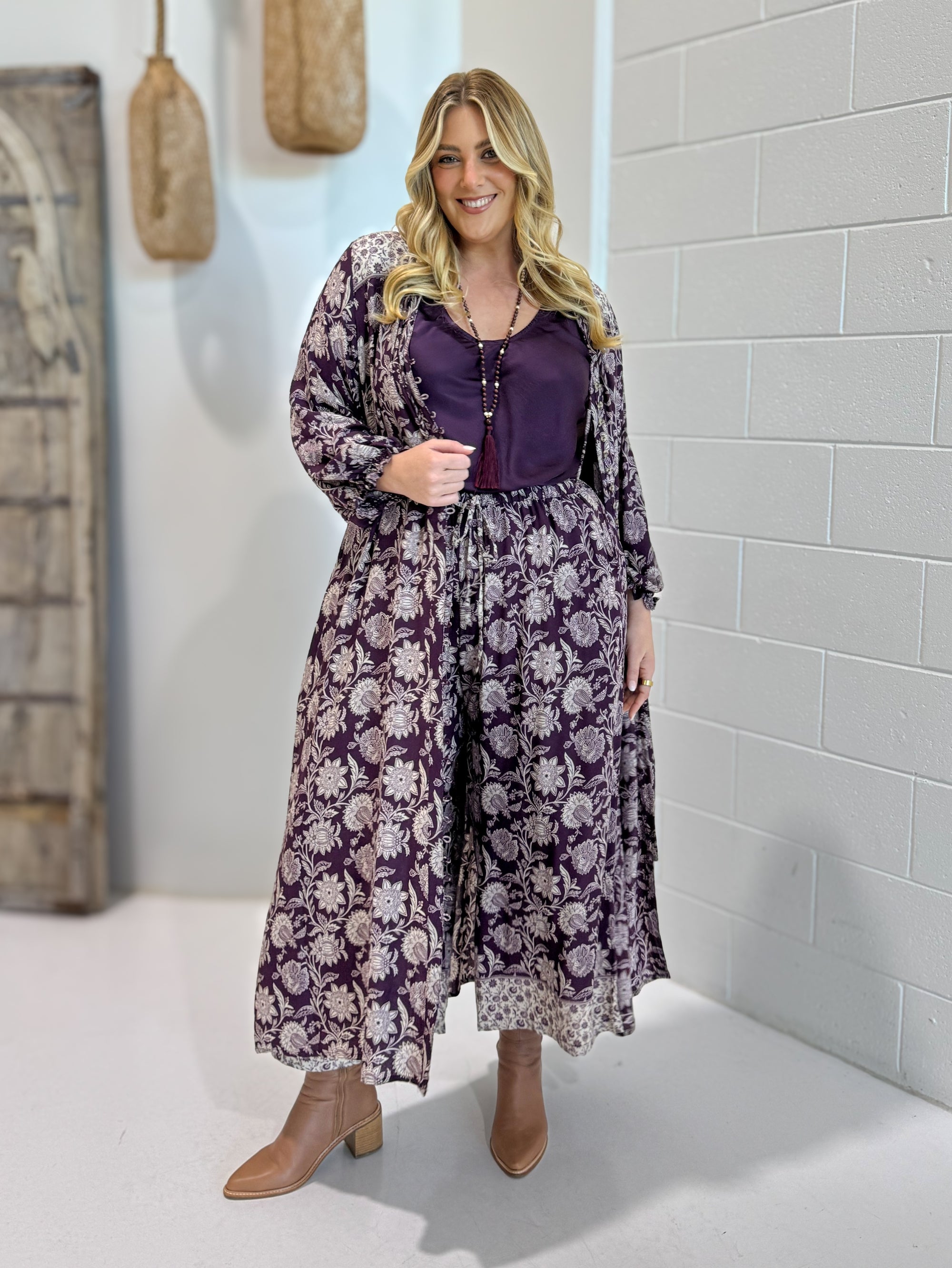 Island Pant | Wild Grape - Saffron Road