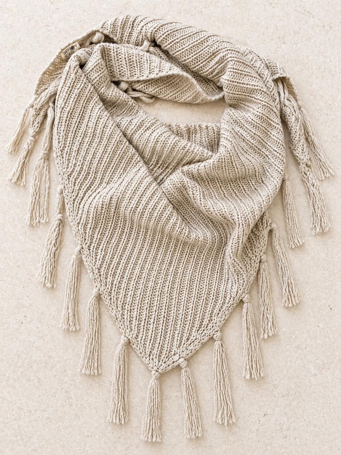 Scarf | Mohair Knit | Natural - Saffron Road