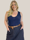 Scoop Tank | Navy Fujet