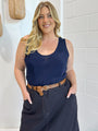 Scoop Tank | Navy Fujet - Saffron Road