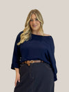 Brooke Top | Navy Fujet