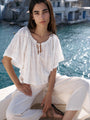 Festival Top | Waffle Ecru - Saffron Road