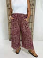 PJ Pant | Wine Paisley - Saffron Road