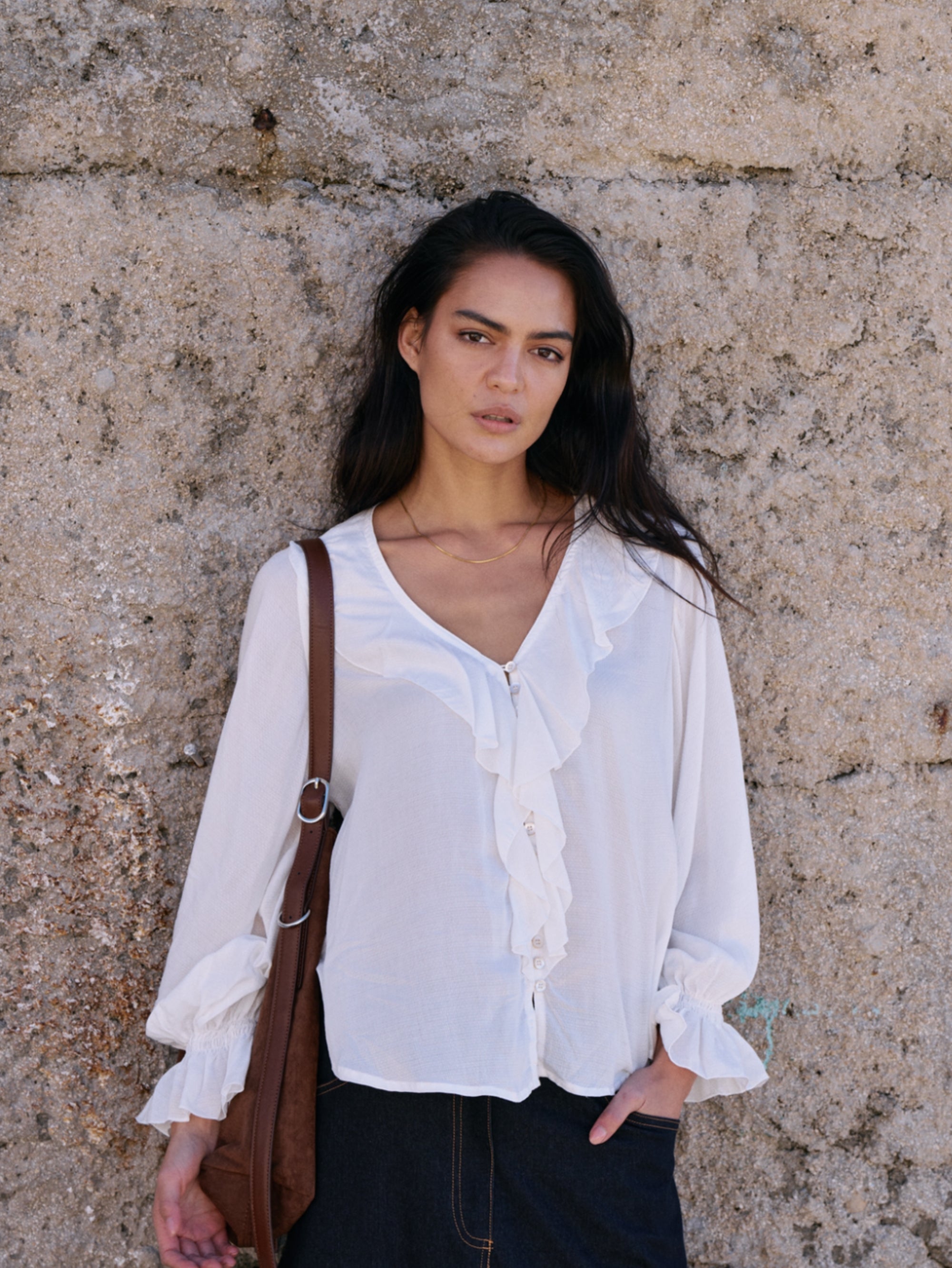 Stevie Blouse | Ecru - Saffron Road